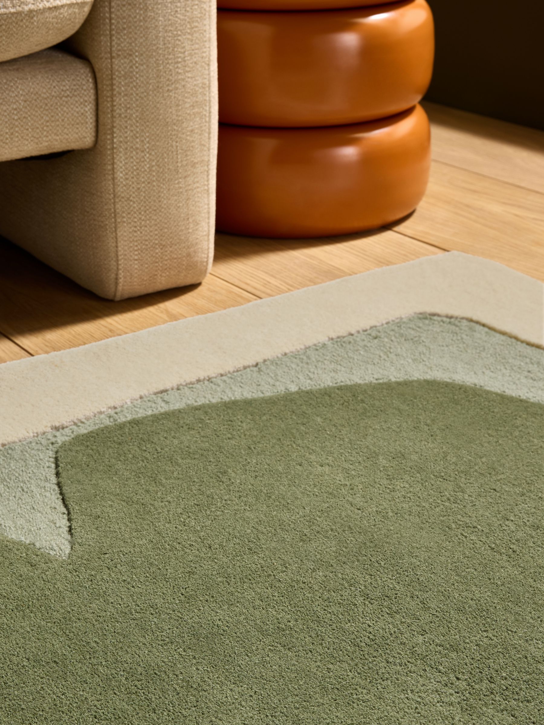 Kinney Wool Rug in Green - Image 2 of 5