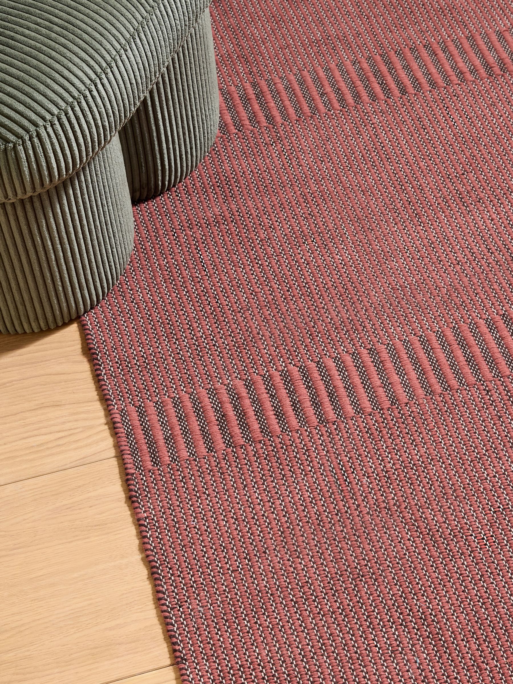 Atwell Flatweave Rug in Red - Image 2 of 5 Atwell Flatweave Rug in Red - Image 2 of 5