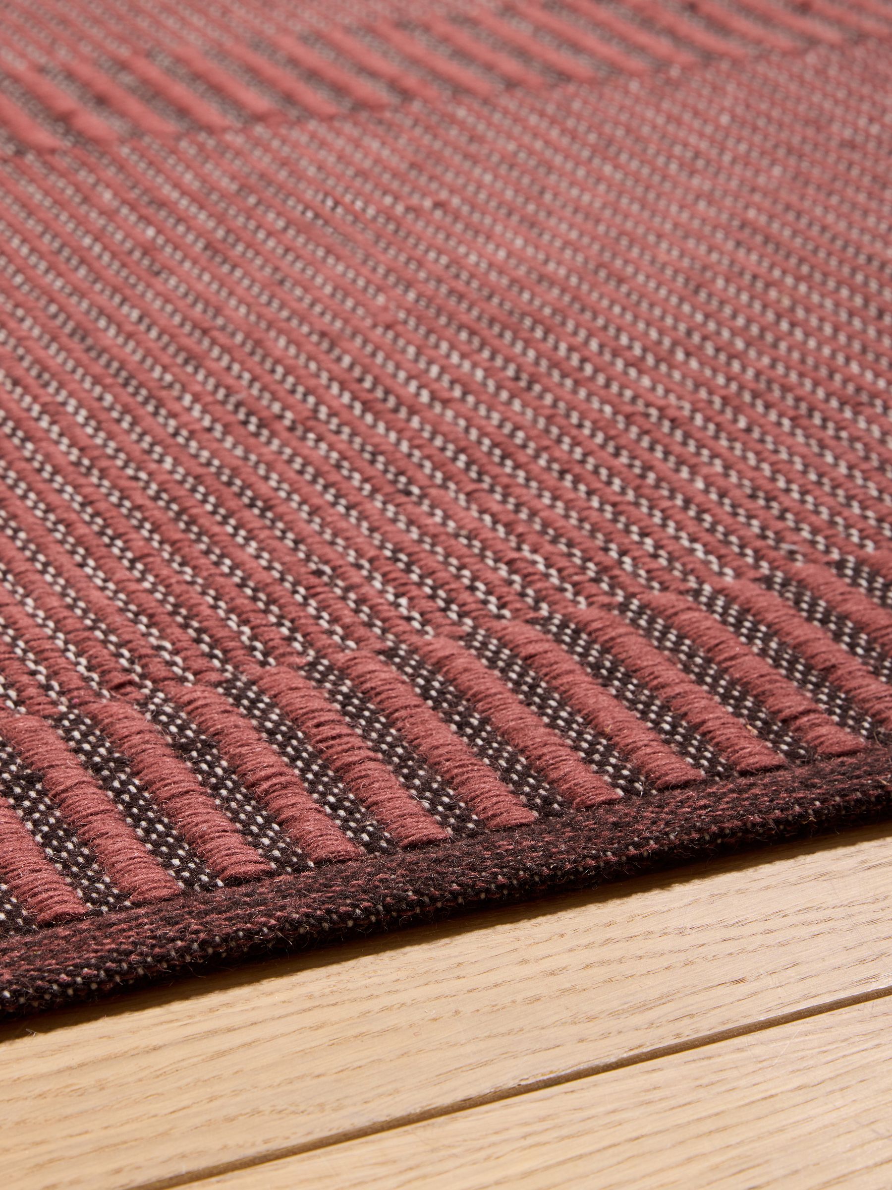 Atwell Flatweave Rug in Red - Image 3 of 5