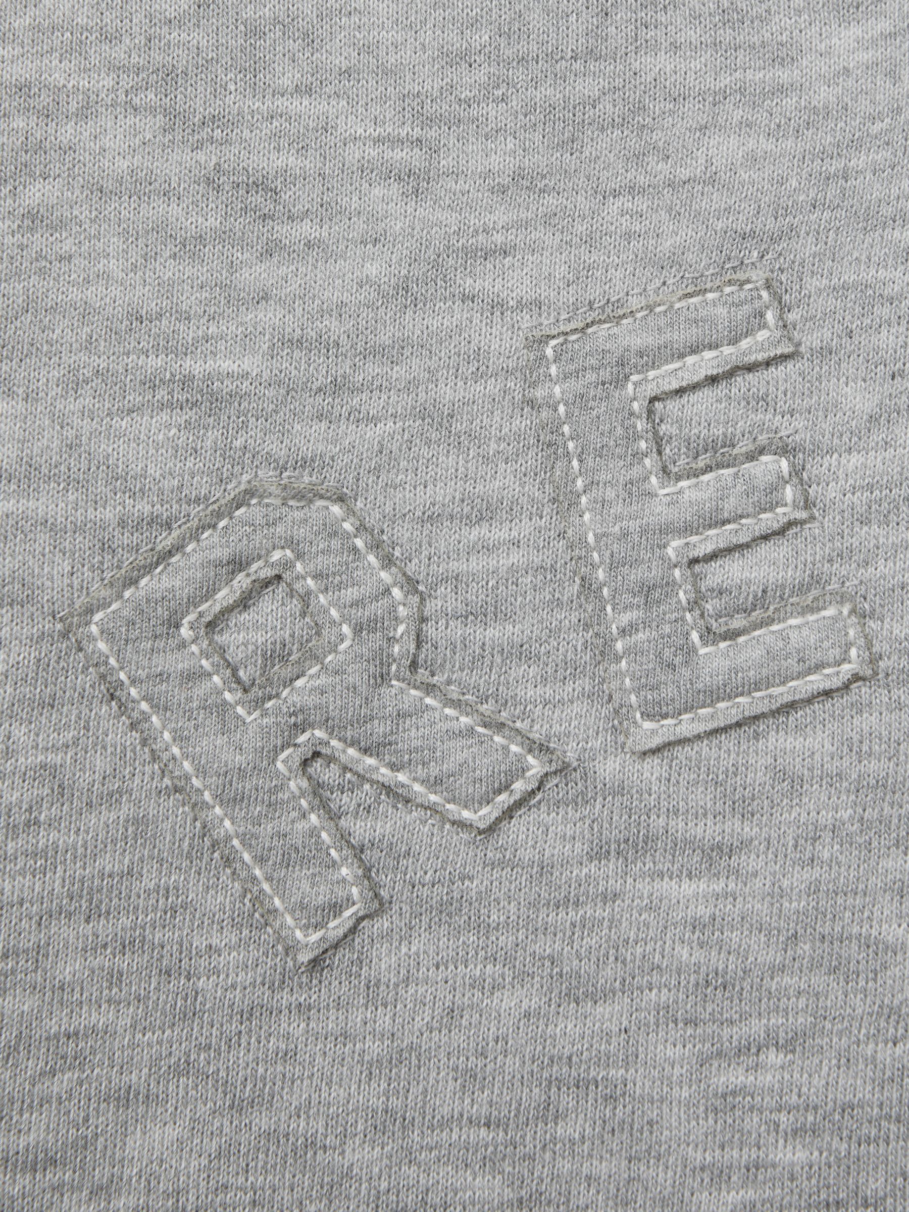 9-13 yrs Applique Logo Sweatshirt in Grey - Image 5 of 5