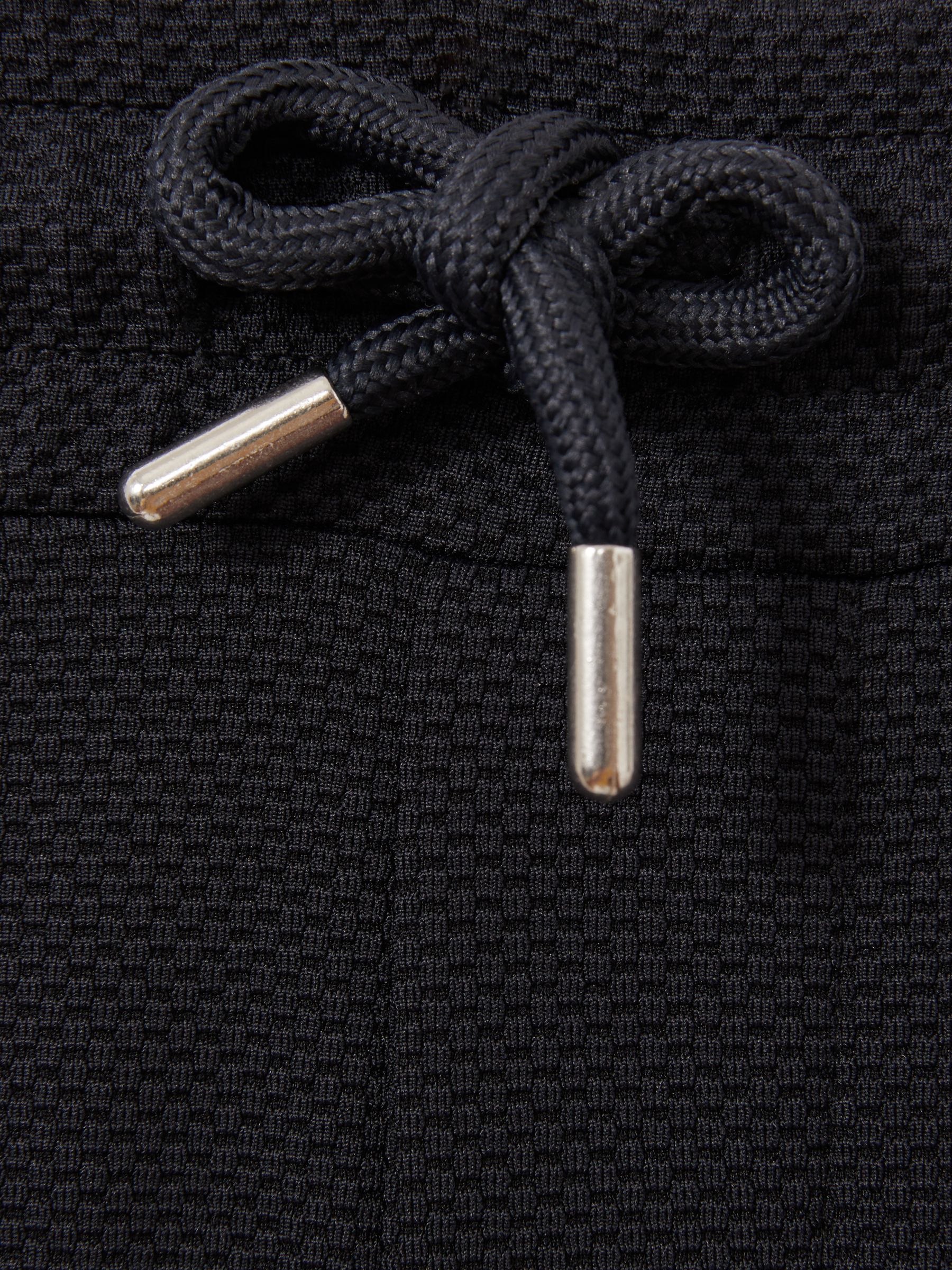 Textured Contrast Side Drawstring Shorts in Navy - Image 6 of 6