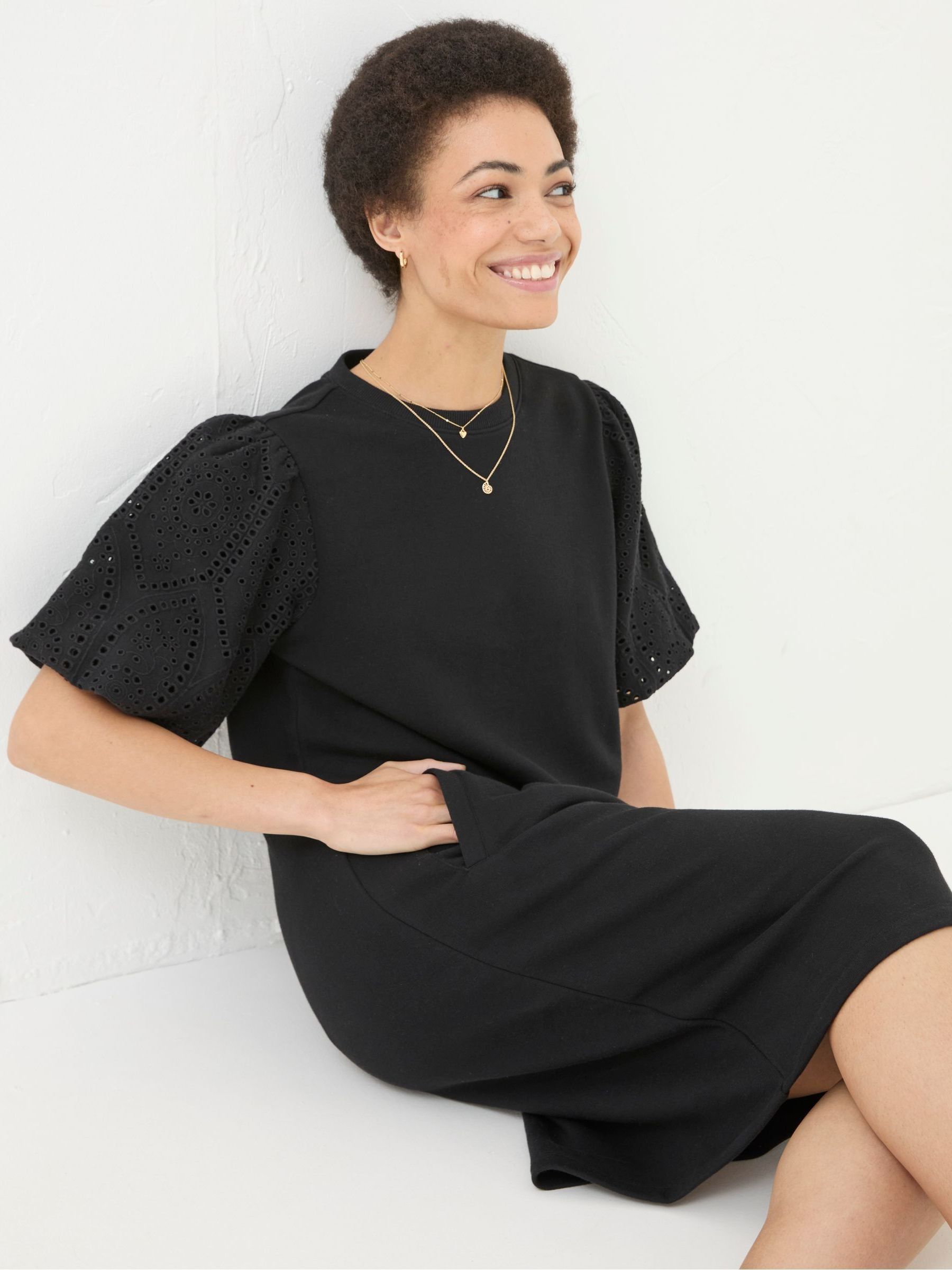 Black Enya Jersey Dress - Image 4 of 5