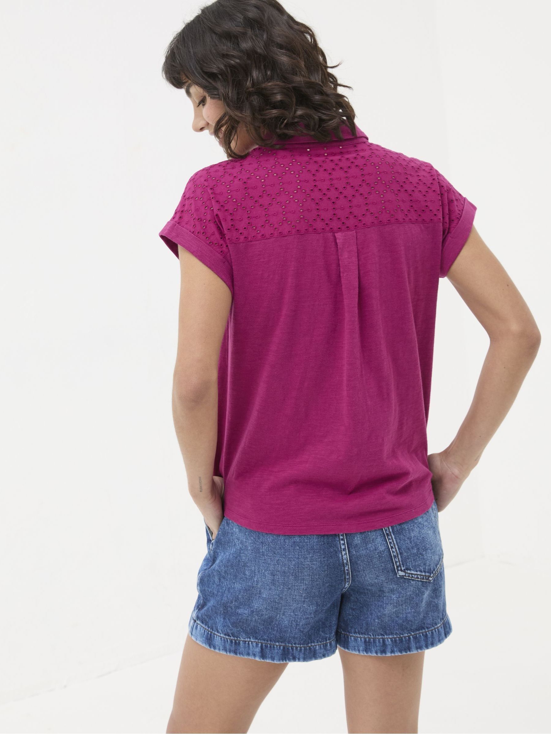 Pippa Red Short Sleeve Top - Image 4 of 5