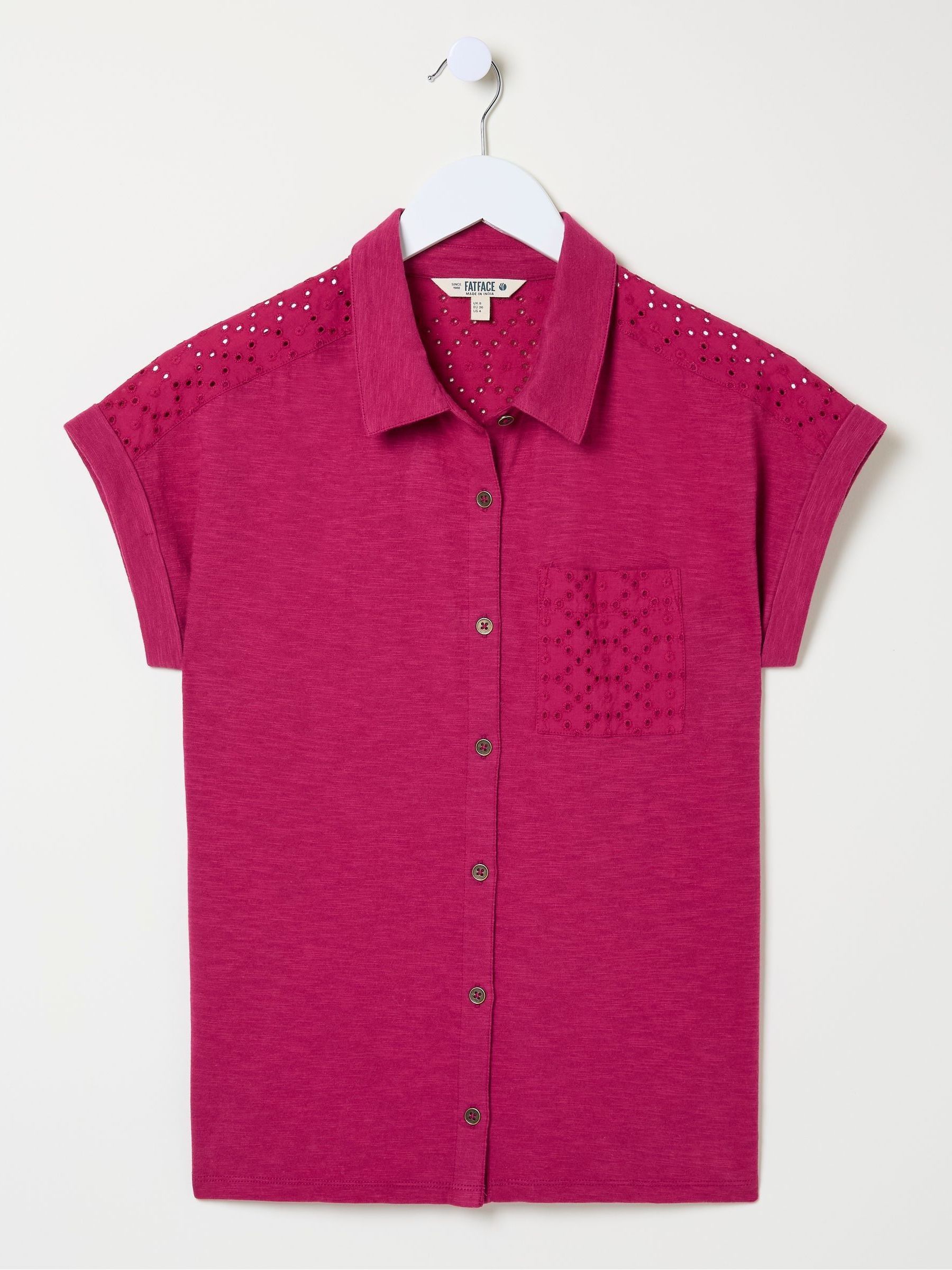 Pippa Red Short Sleeve Top - Image 5 of 5 Pippa Red Short Sleeve Top - Image 5 of 5