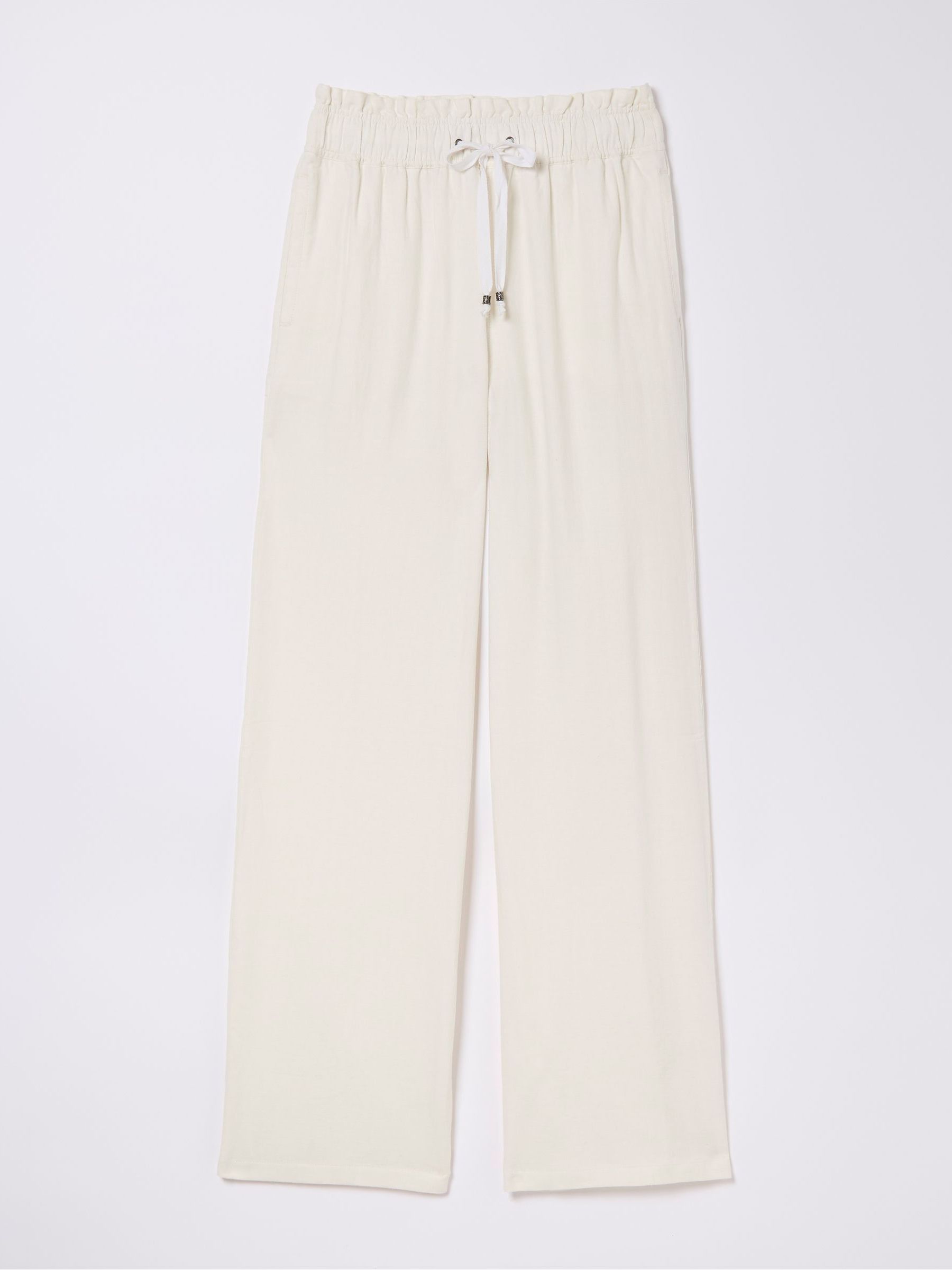 Iva White Wide Leg Trousers - Image 5 of 5 Iva White Wide Leg Trousers - Image 5 of 5