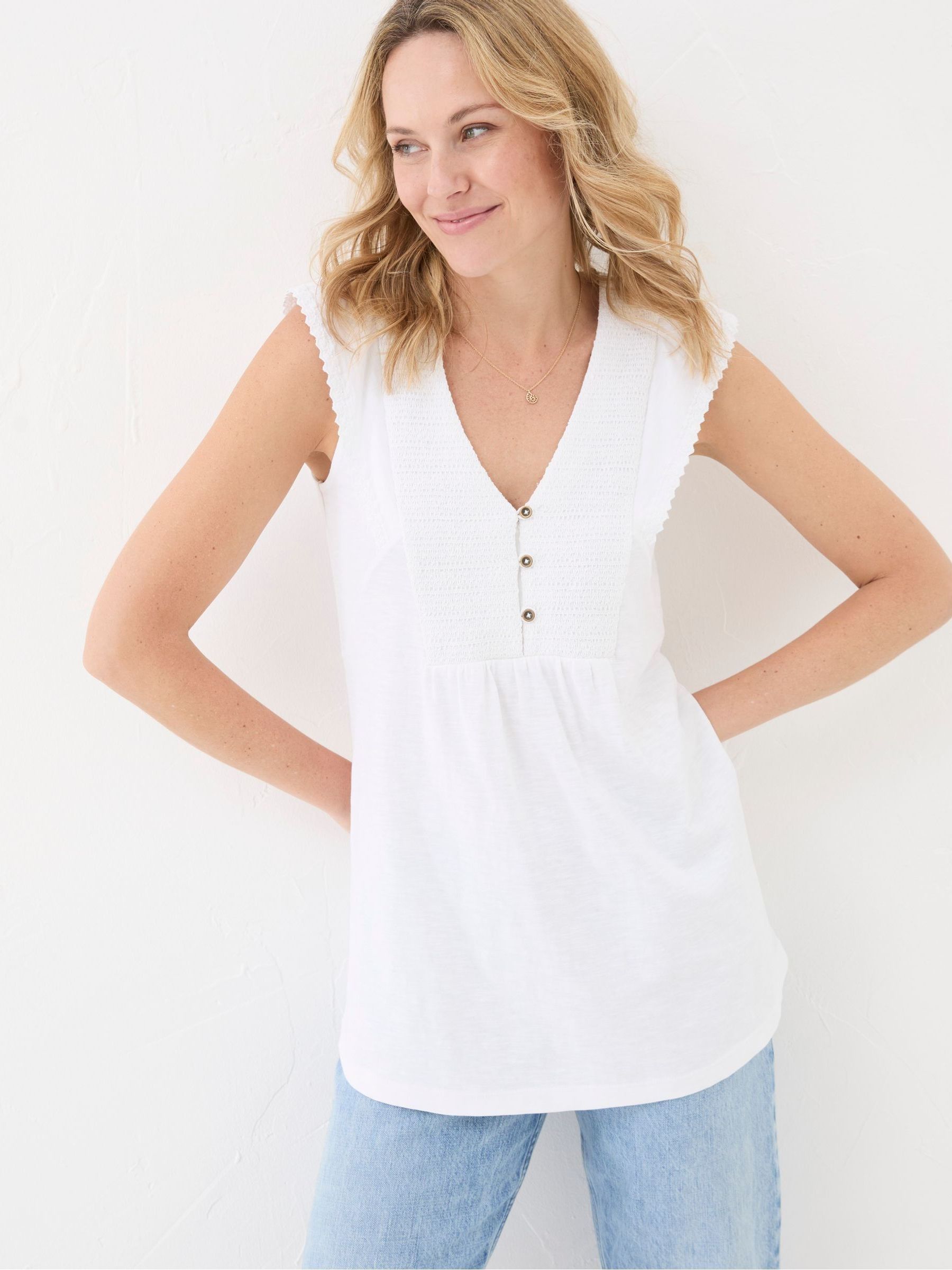 Janine White Tunic - Image 1 of 1