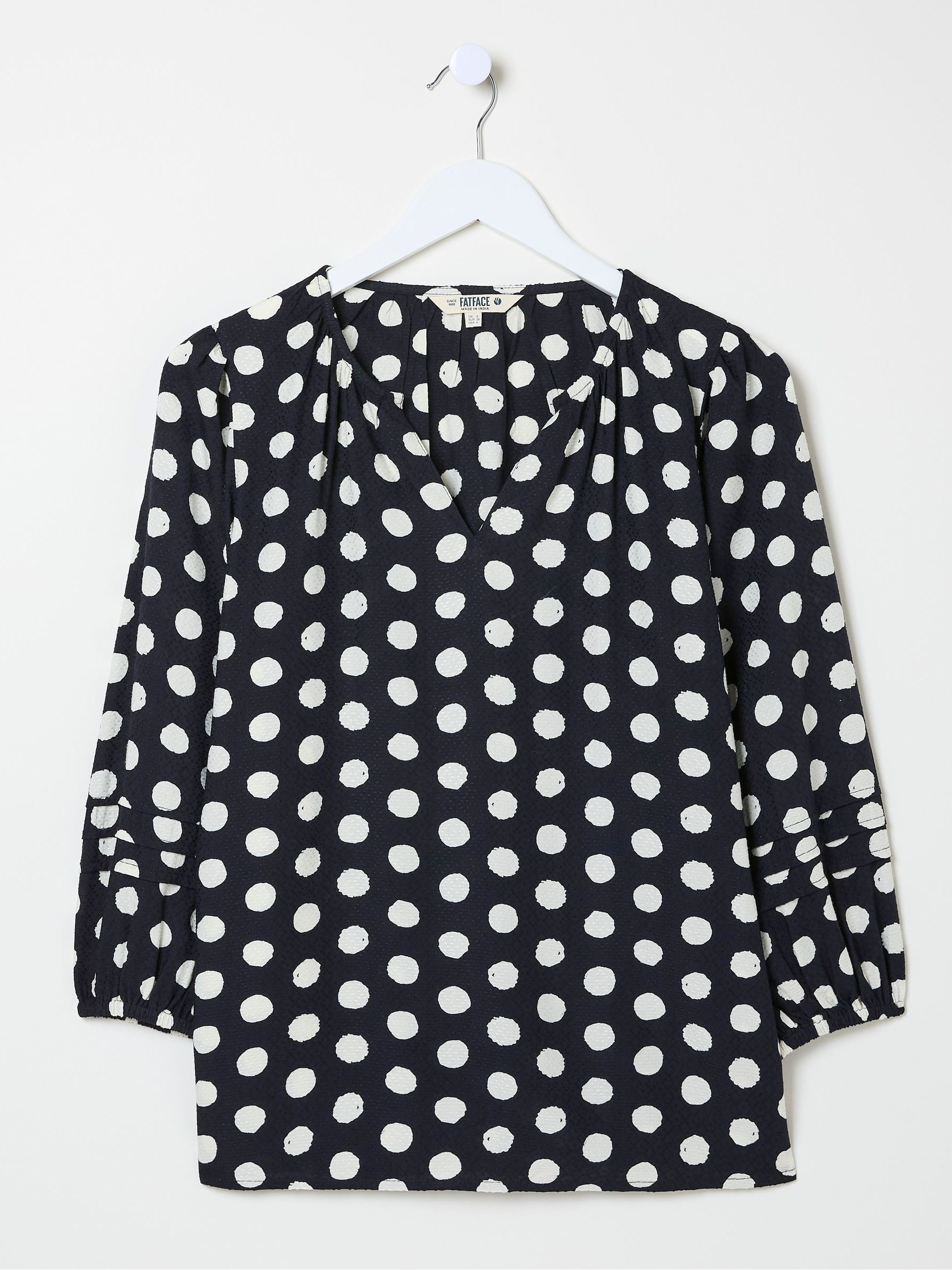 Blue Imogen Polka Dot Blouse - Image 3 of 3