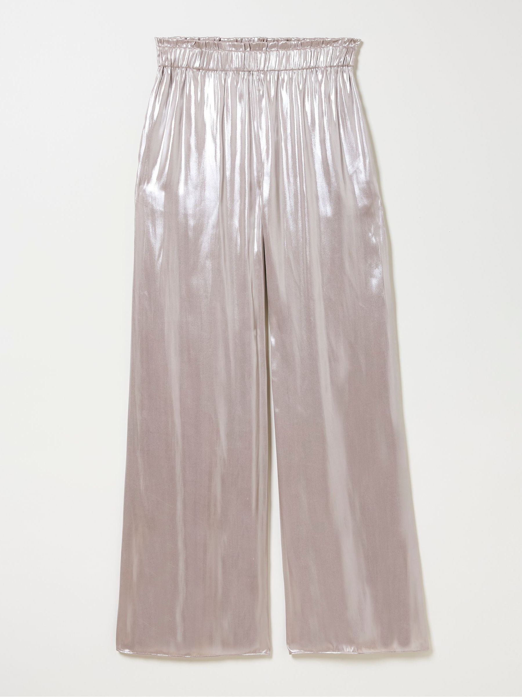 Yvette Silver Wide Leg Trousers - Image 6 of 6