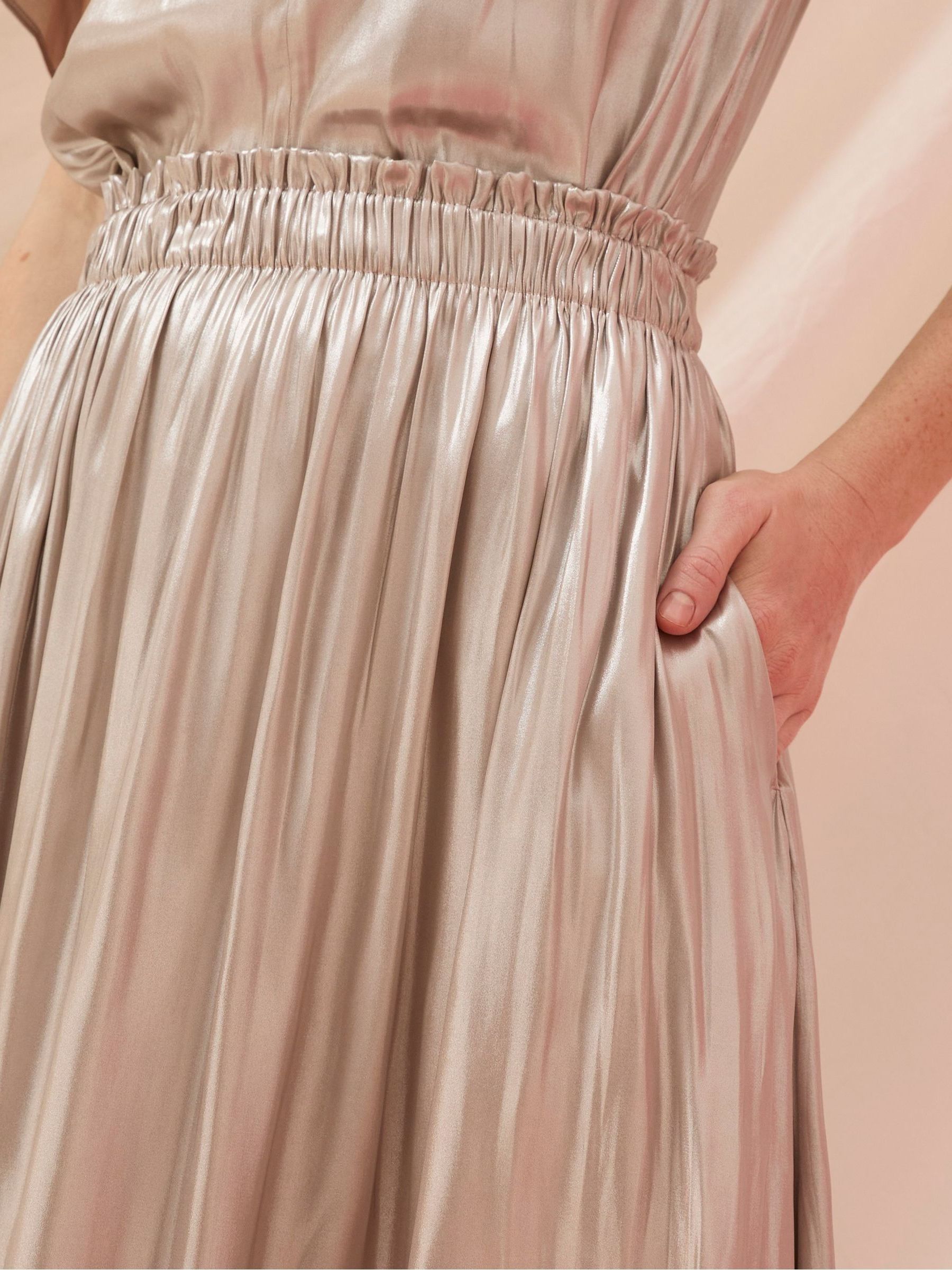 Briar Silver Midi Skirt - Image 3 of 6