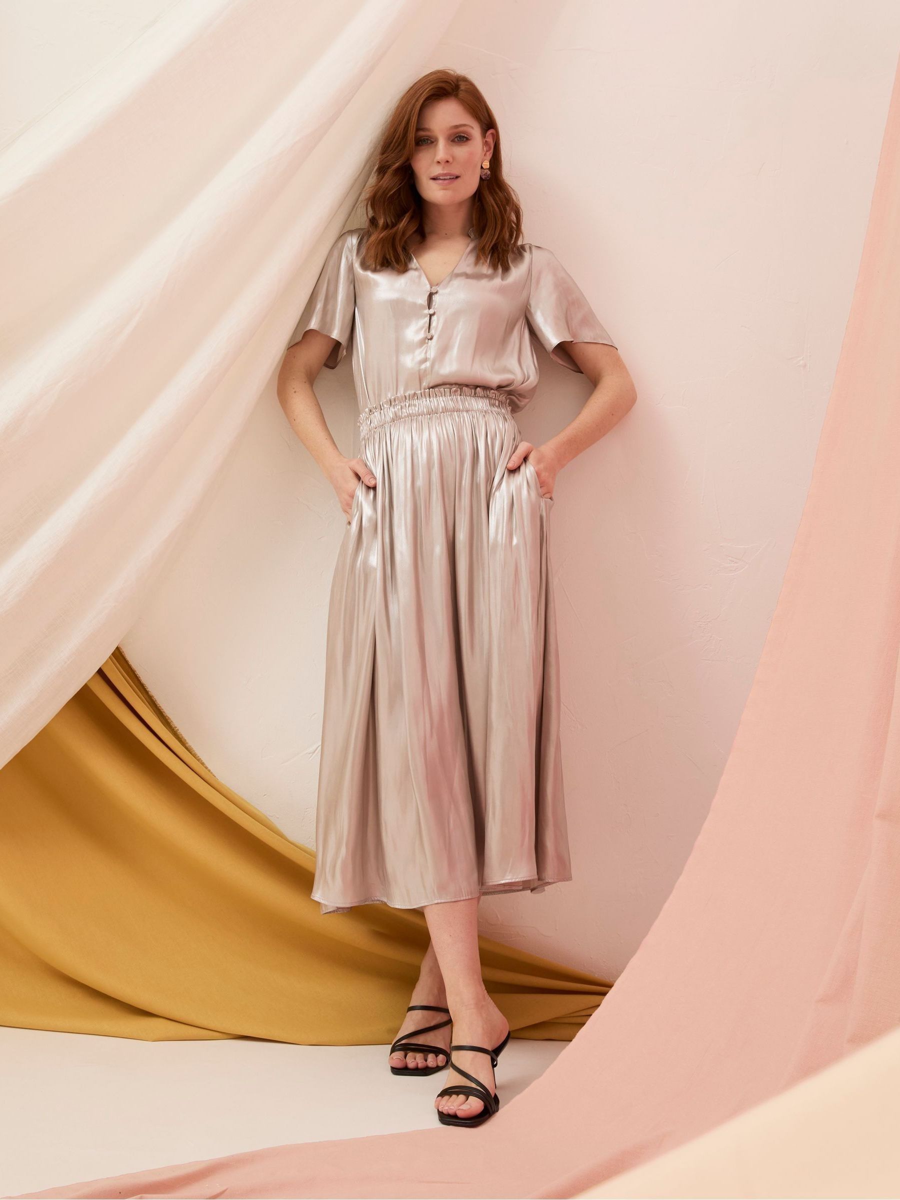 Briar Silver Midi Skirt - Image 4 of 6