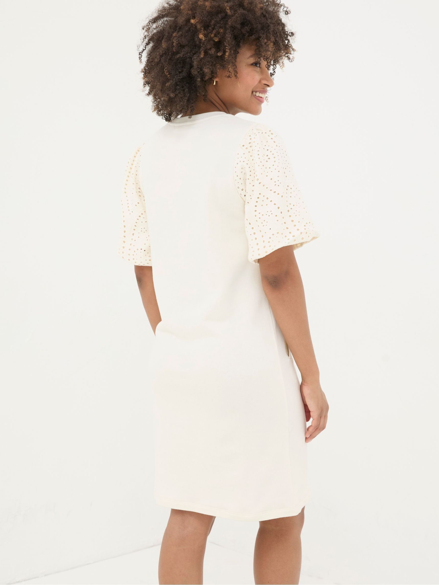 Enya White Jersey Dress - Image 2 of 5