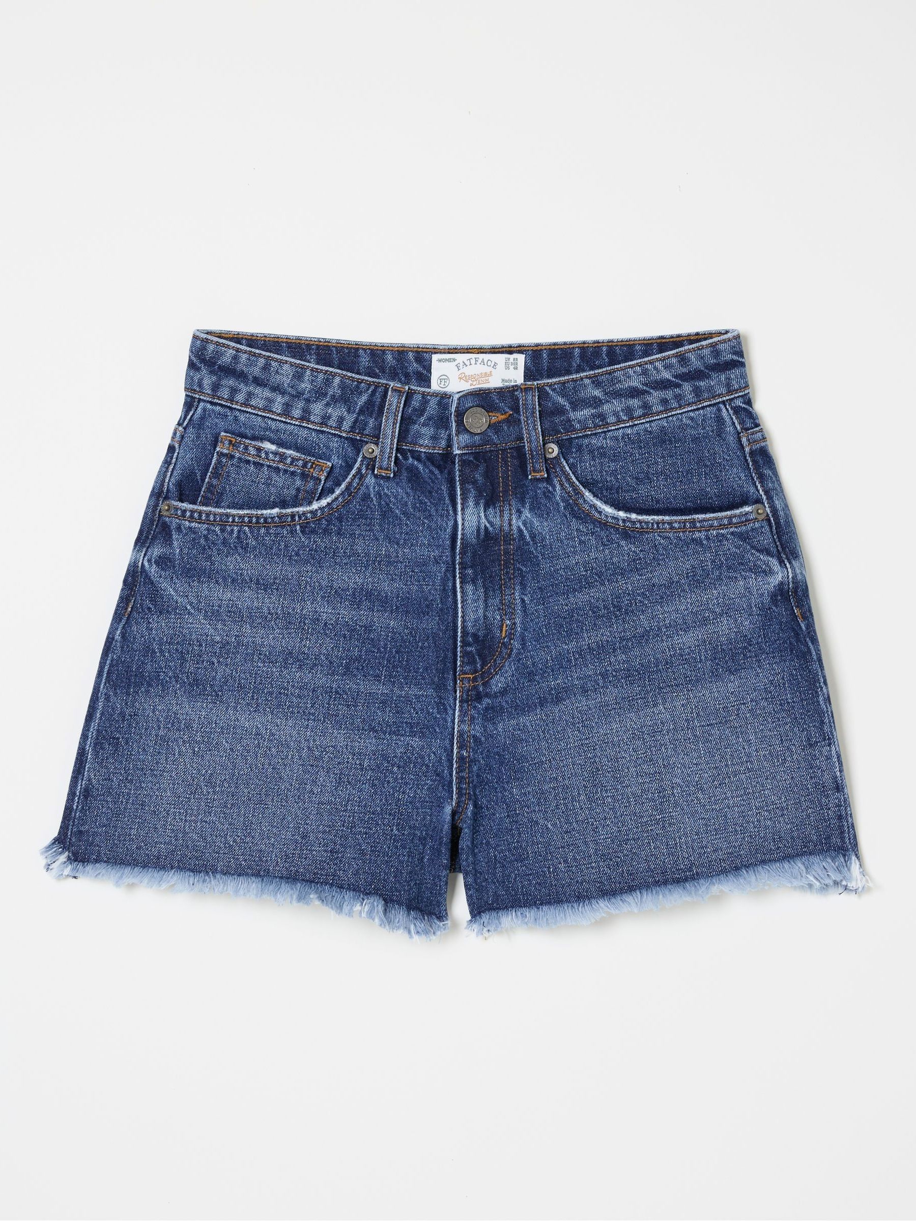 Blue Holywell Denim Cut Off Shorts - Image 4 of 4