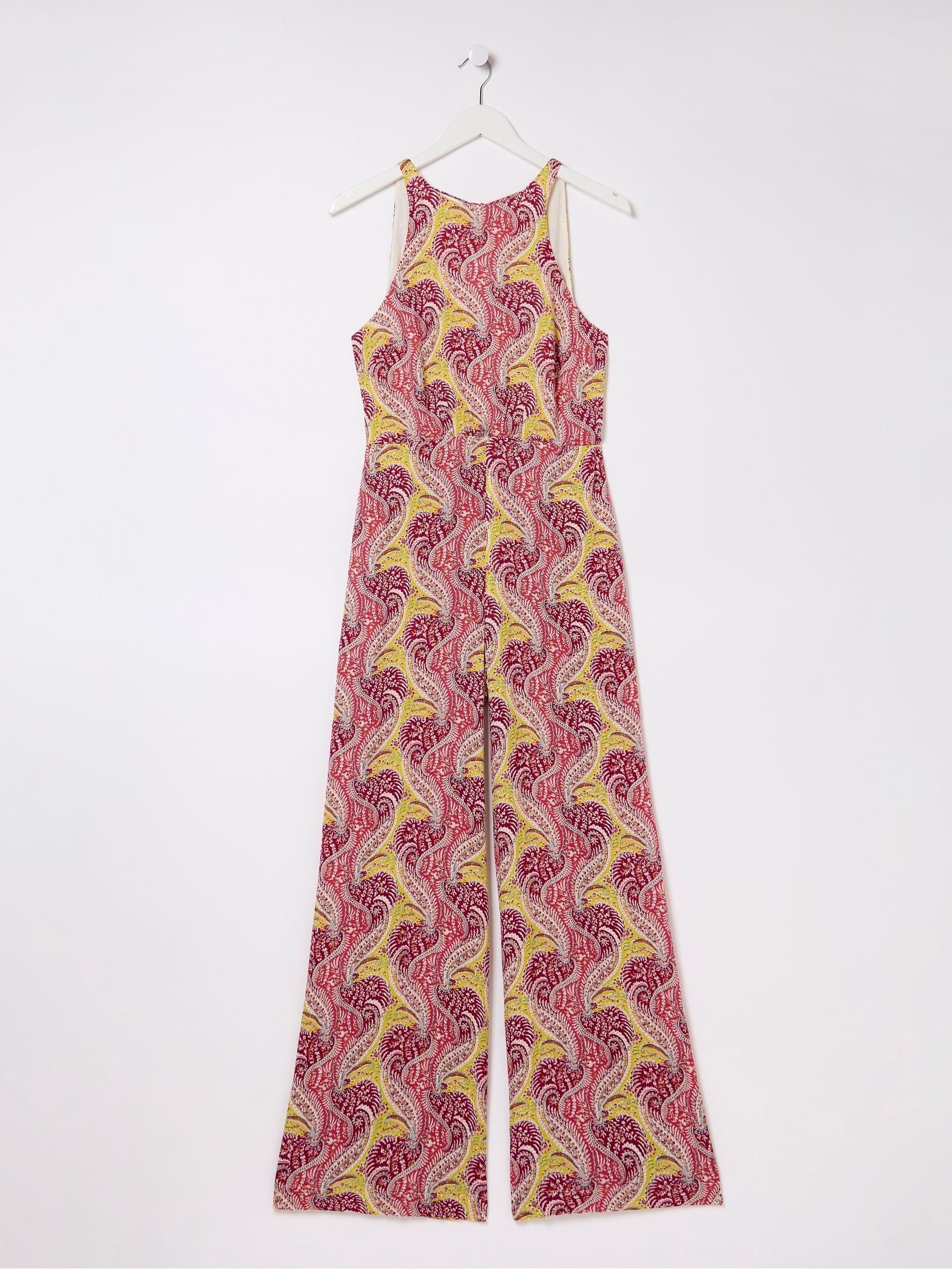 Tura Orange Paisley Jumpsuit - Image 6 of 6