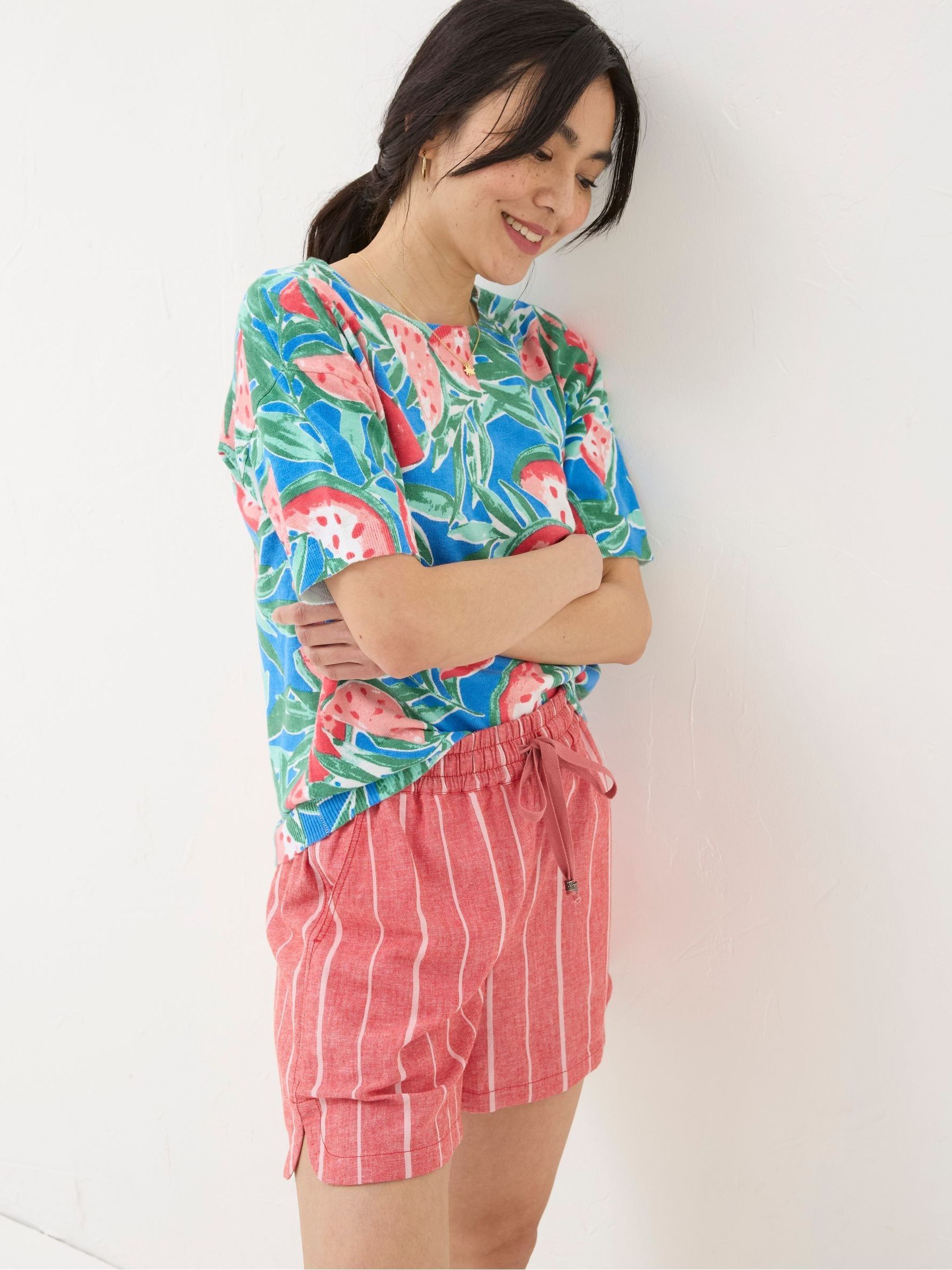 Blue Watermelons Printed Knit T-Shirt - Image 3 of 4