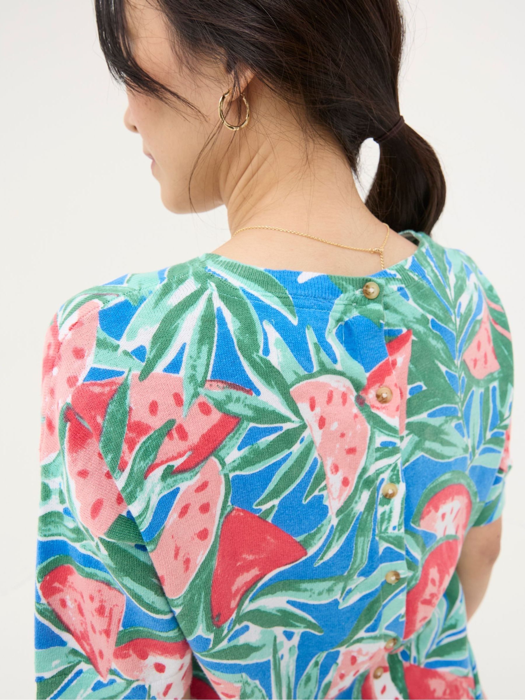 Blue Watermelons Printed Knit T-Shirt - Image 4 of 4