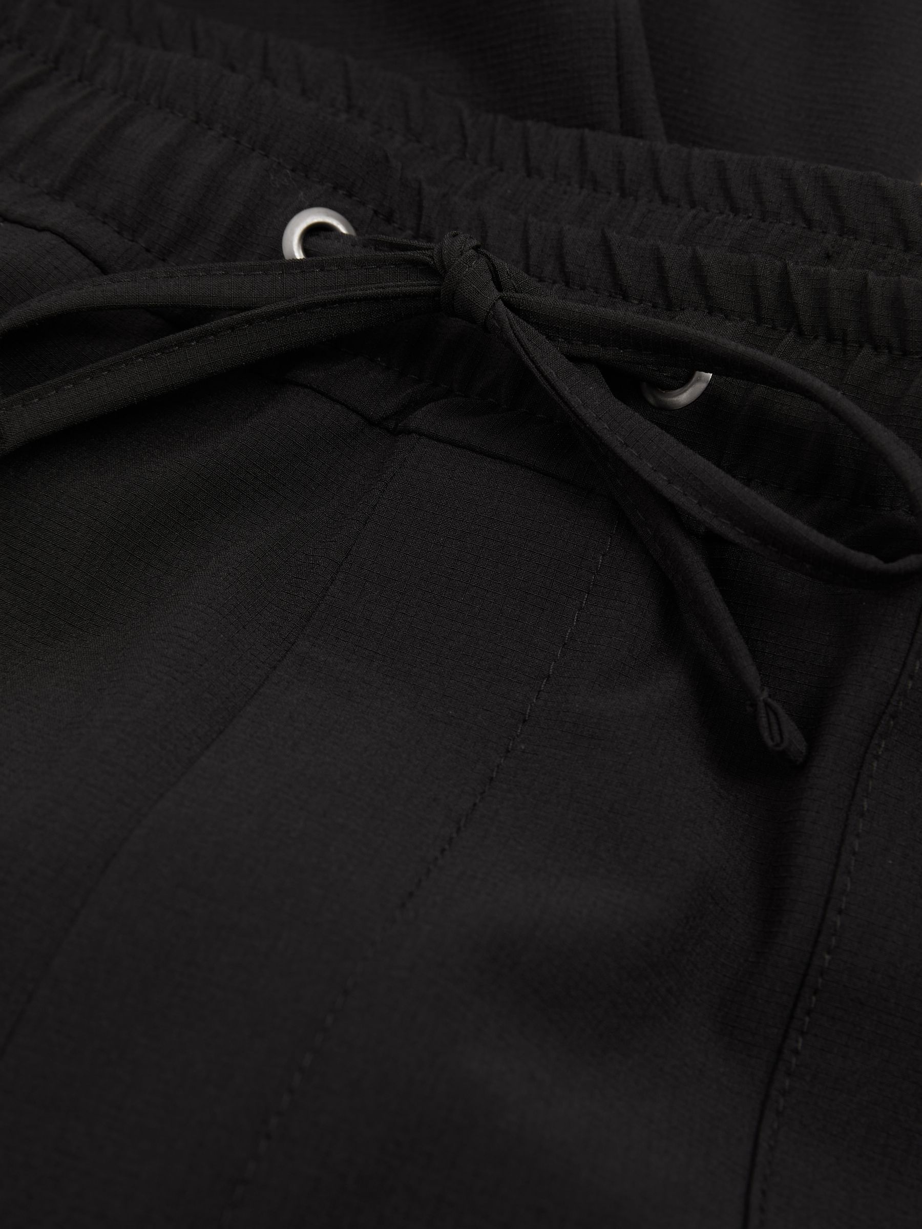 Elasticated Cargo Trousers in Black - Image 7 of 7