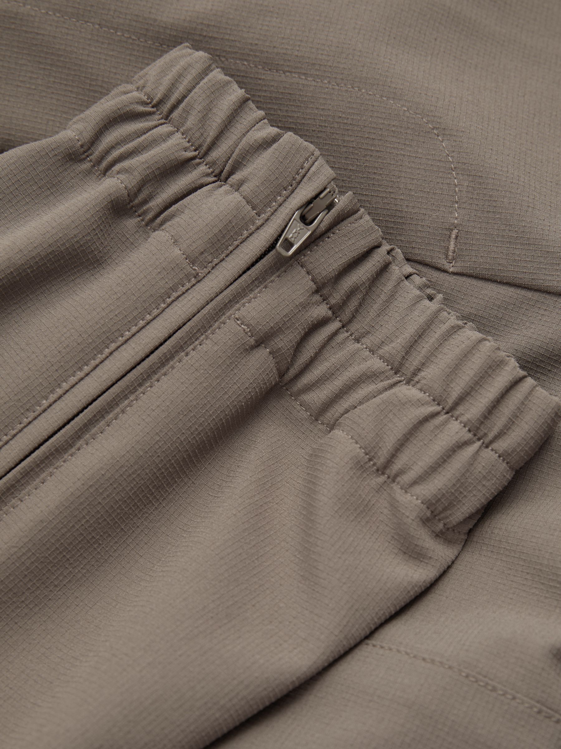 Elasticated Cargo Trousers in Green Smoke - Image 6 of 6