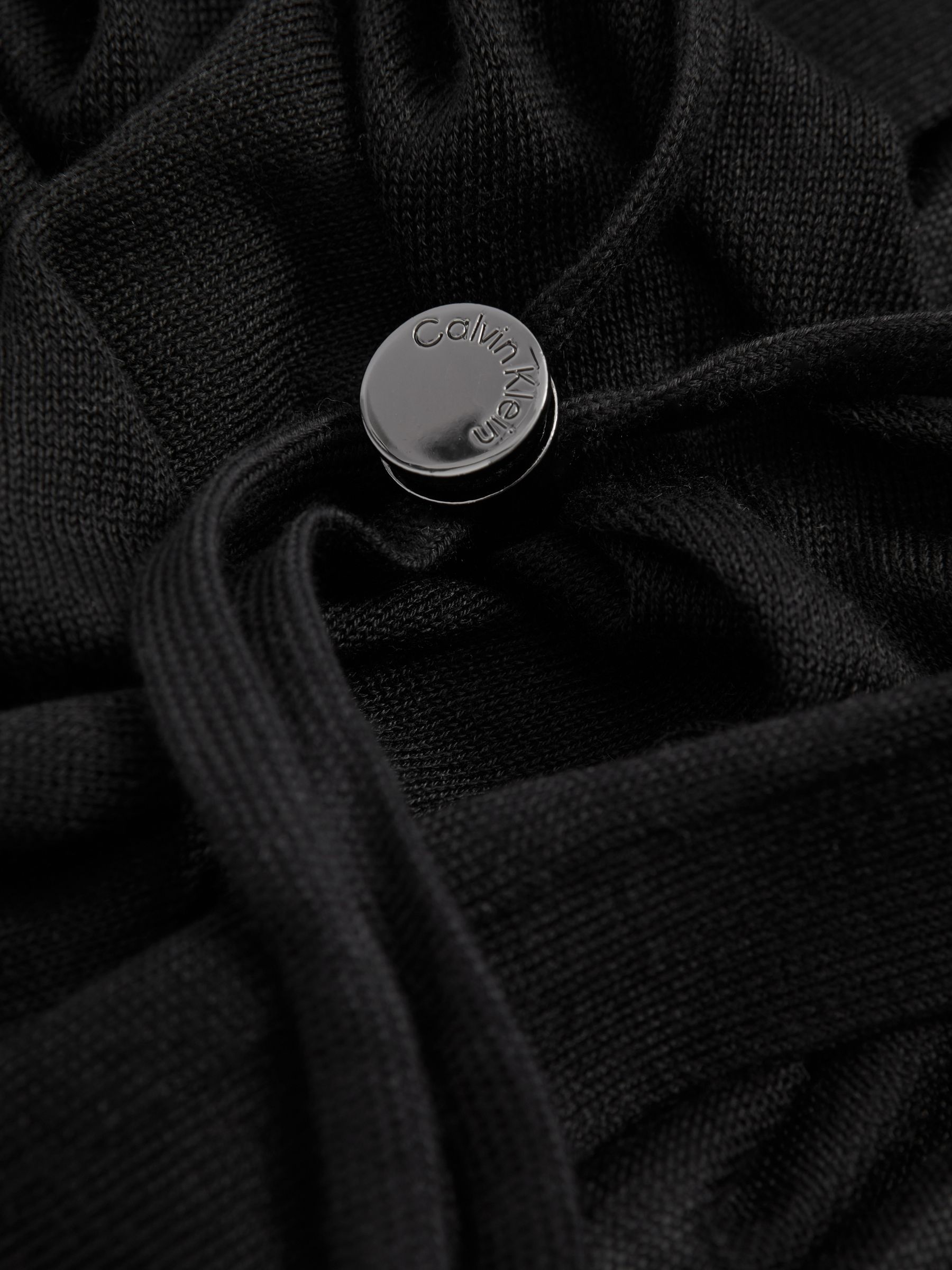 Calvin Klein Knitted Kaftan in Black - Image 2 of 2