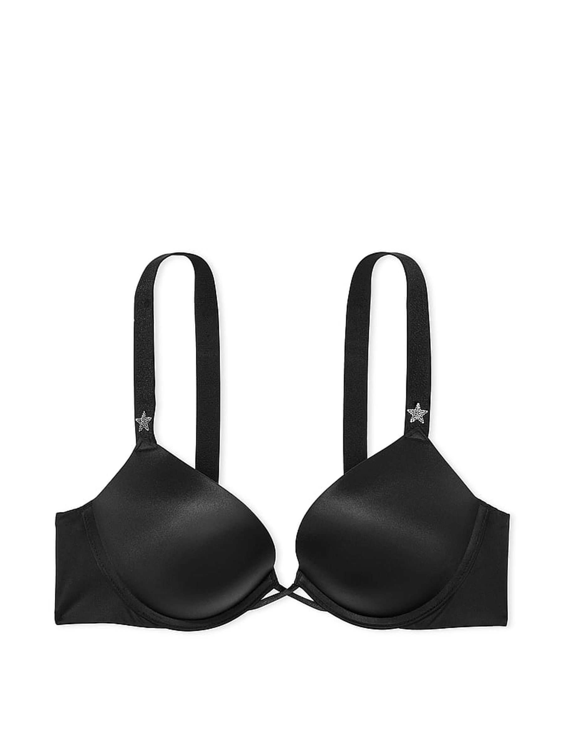 Black Bombshell Add 2 Cups Star Shine Push Up Bra - Image 3 of 4