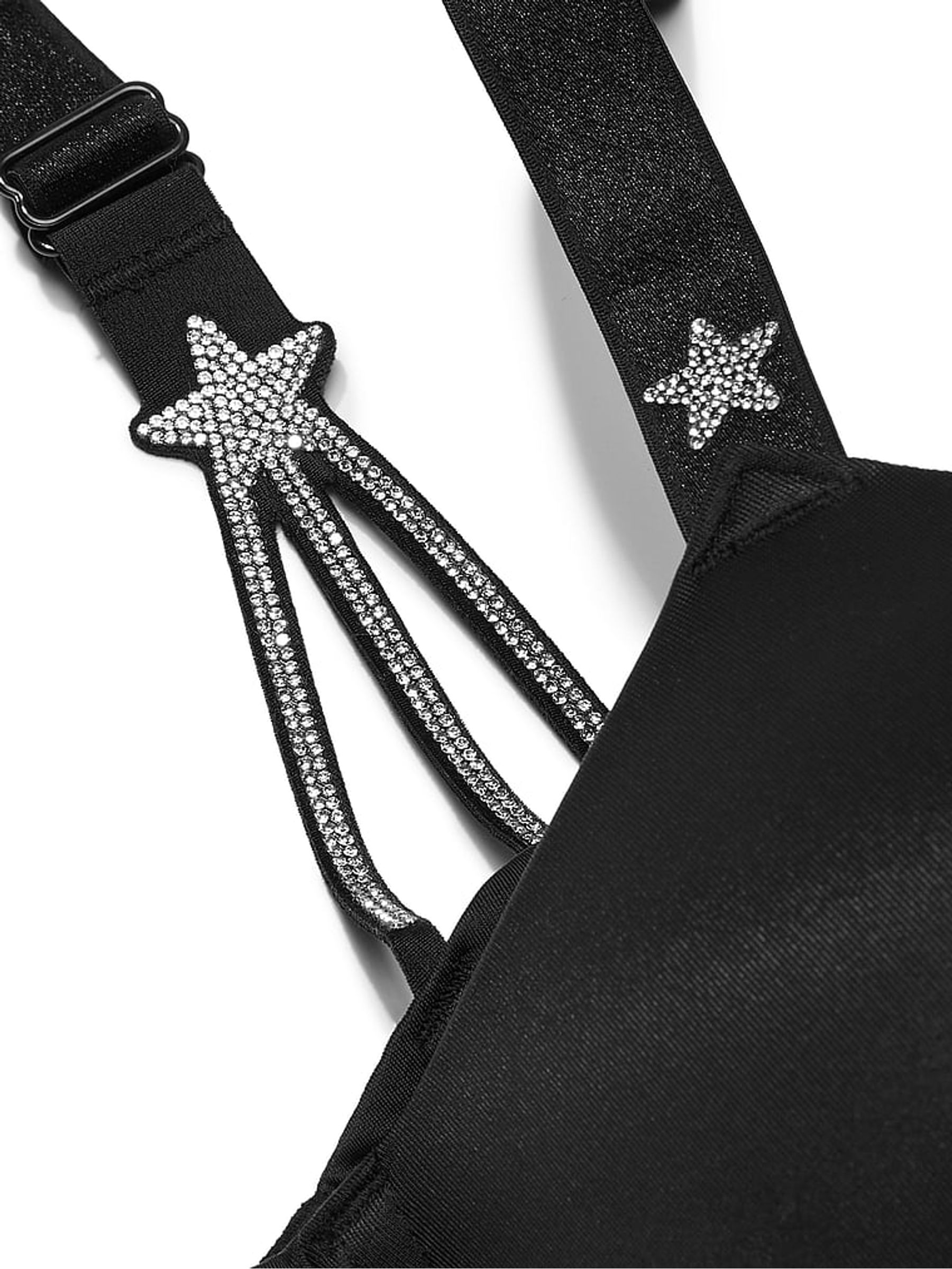 Black Bombshell Add 2 Cups Star Shine Push Up Bra - Image 4 of 4