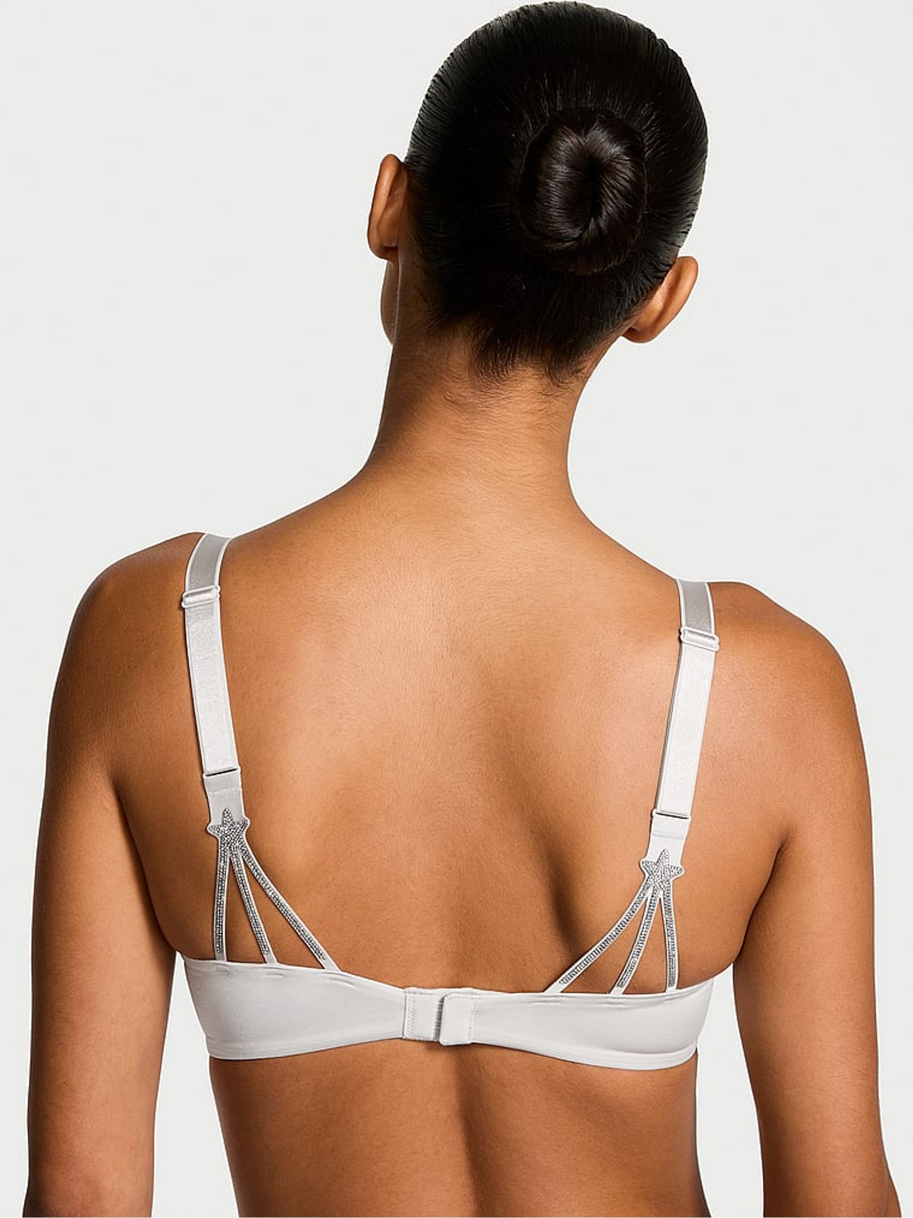 Delfin Grey Bombshell Add 2 Cups Star Shine Push Up Bra - Image 2 of 3