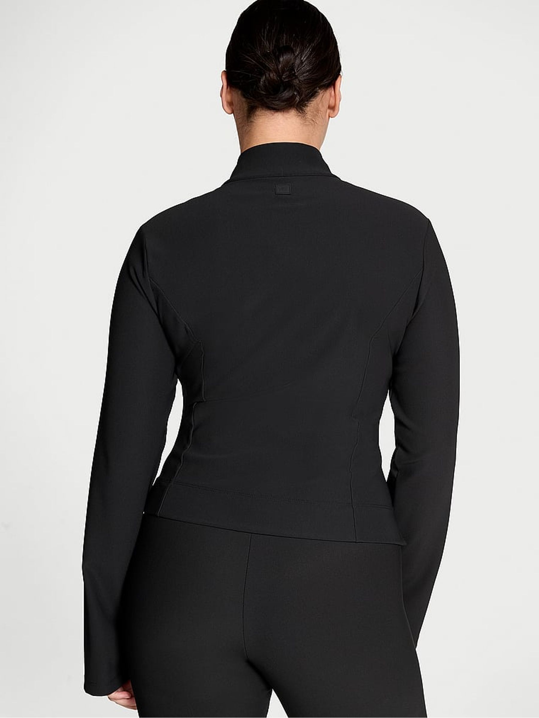 Black Half Zip Rib Jacket - Image 2 of 3