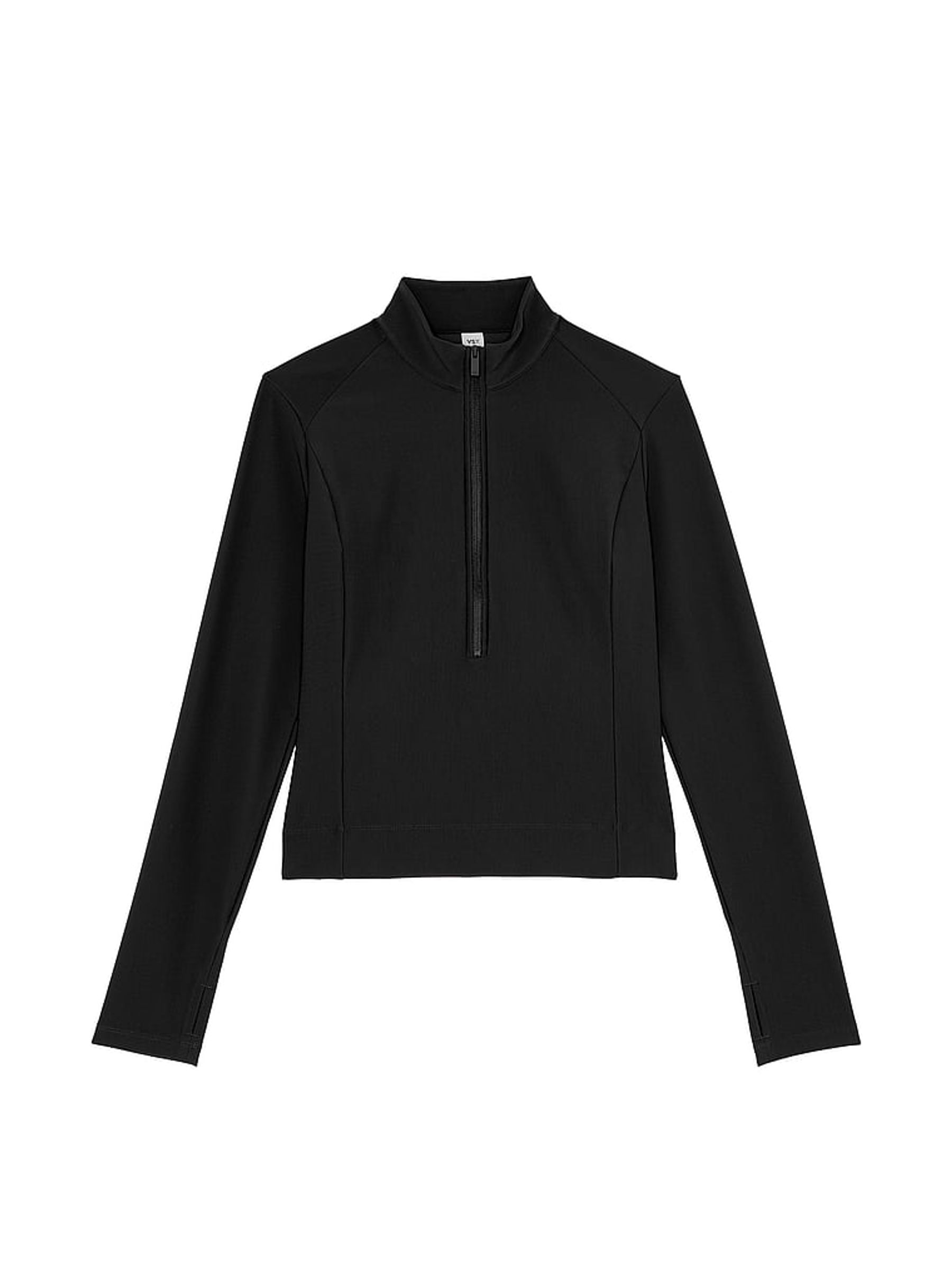 Black Half Zip Rib Jacket - Image 3 of 3