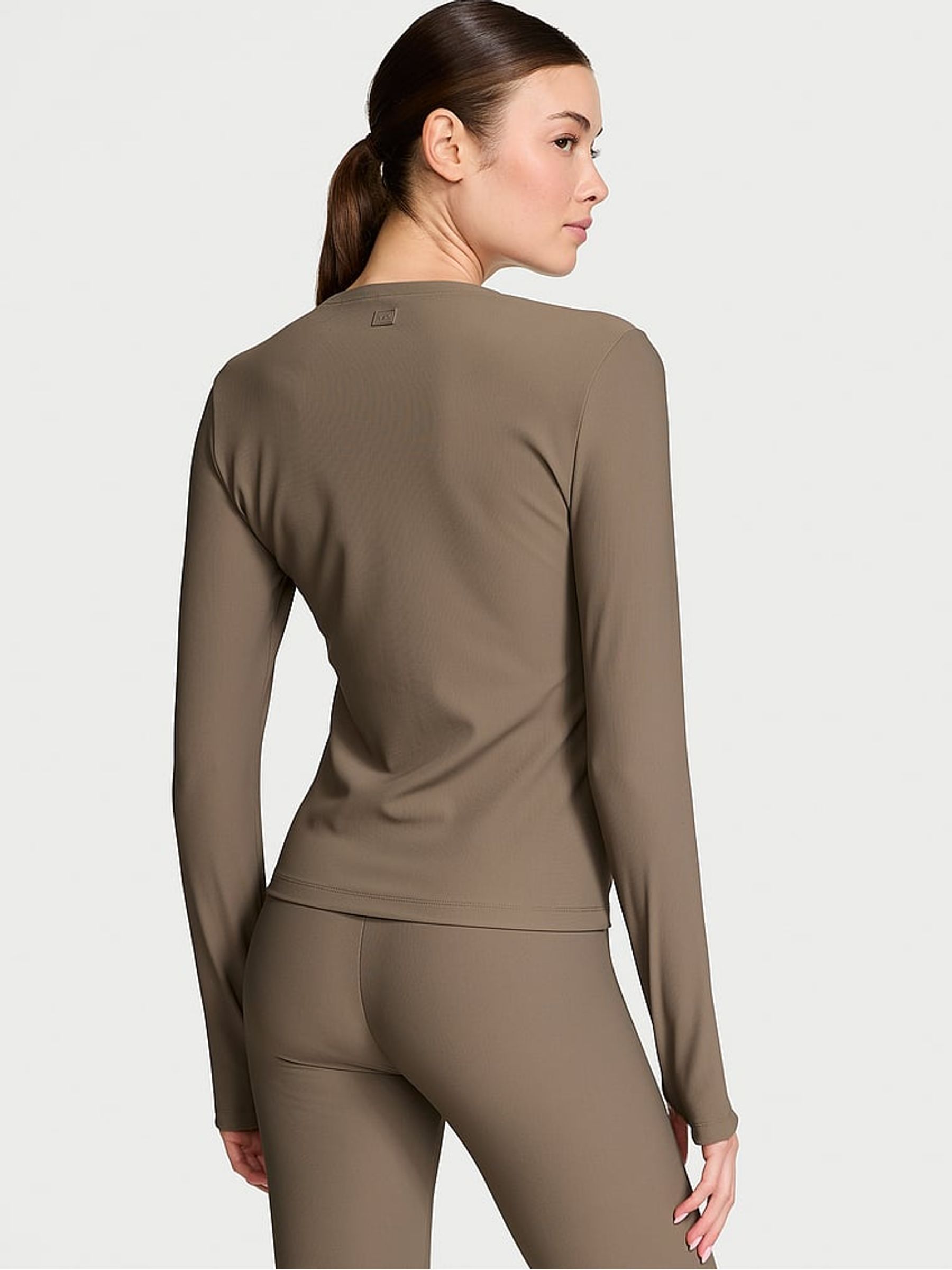Olive Green Full Zip Rib Jacket - Image 2 of 3
