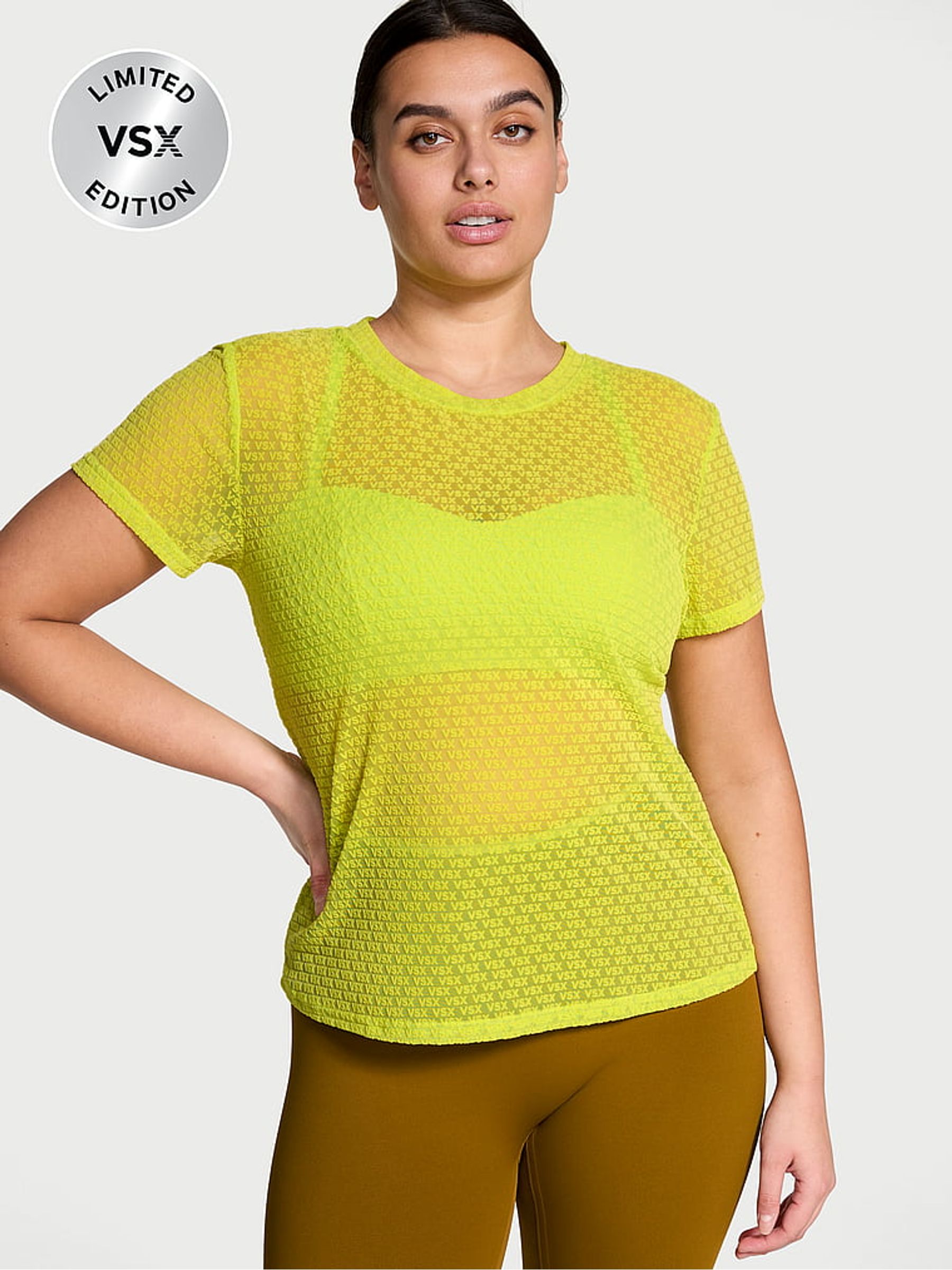 Limelight Green Logo Mesh T-Shirt - Image 1 of 3