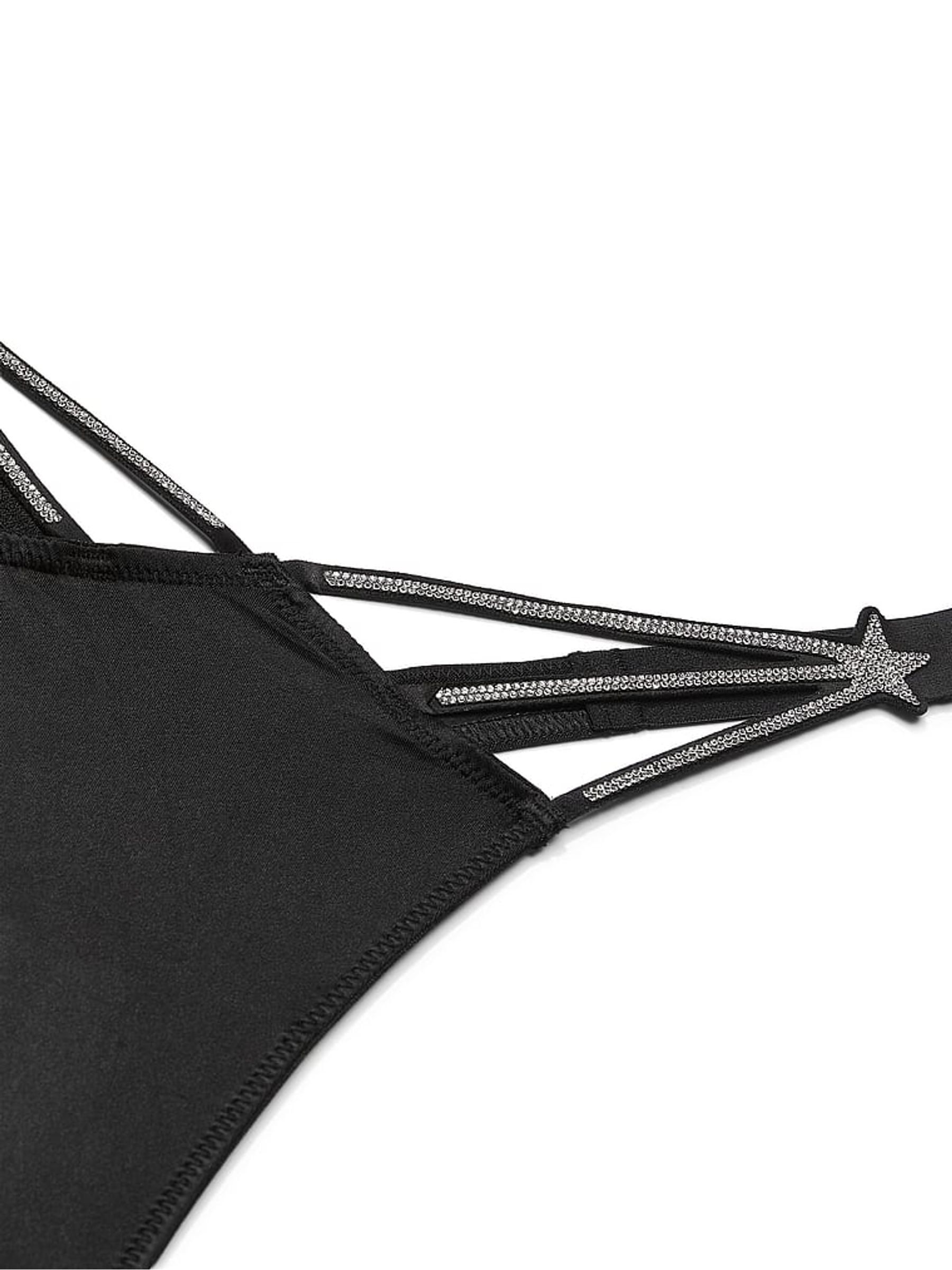 Black Thong Star Shine Knickers - Image 5 of 5