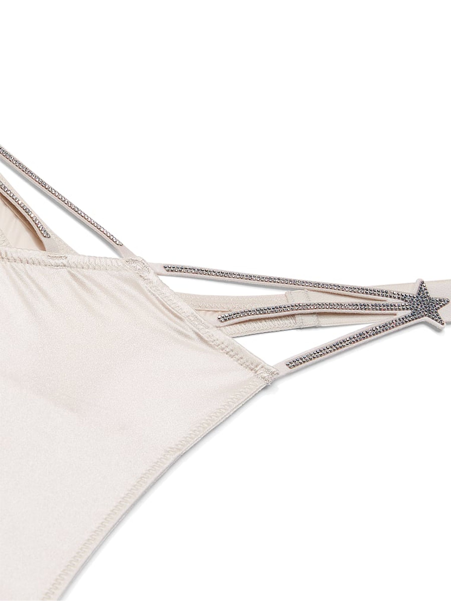 Delfin Grey Thong Star Shine Knickers - Image 4 of 4