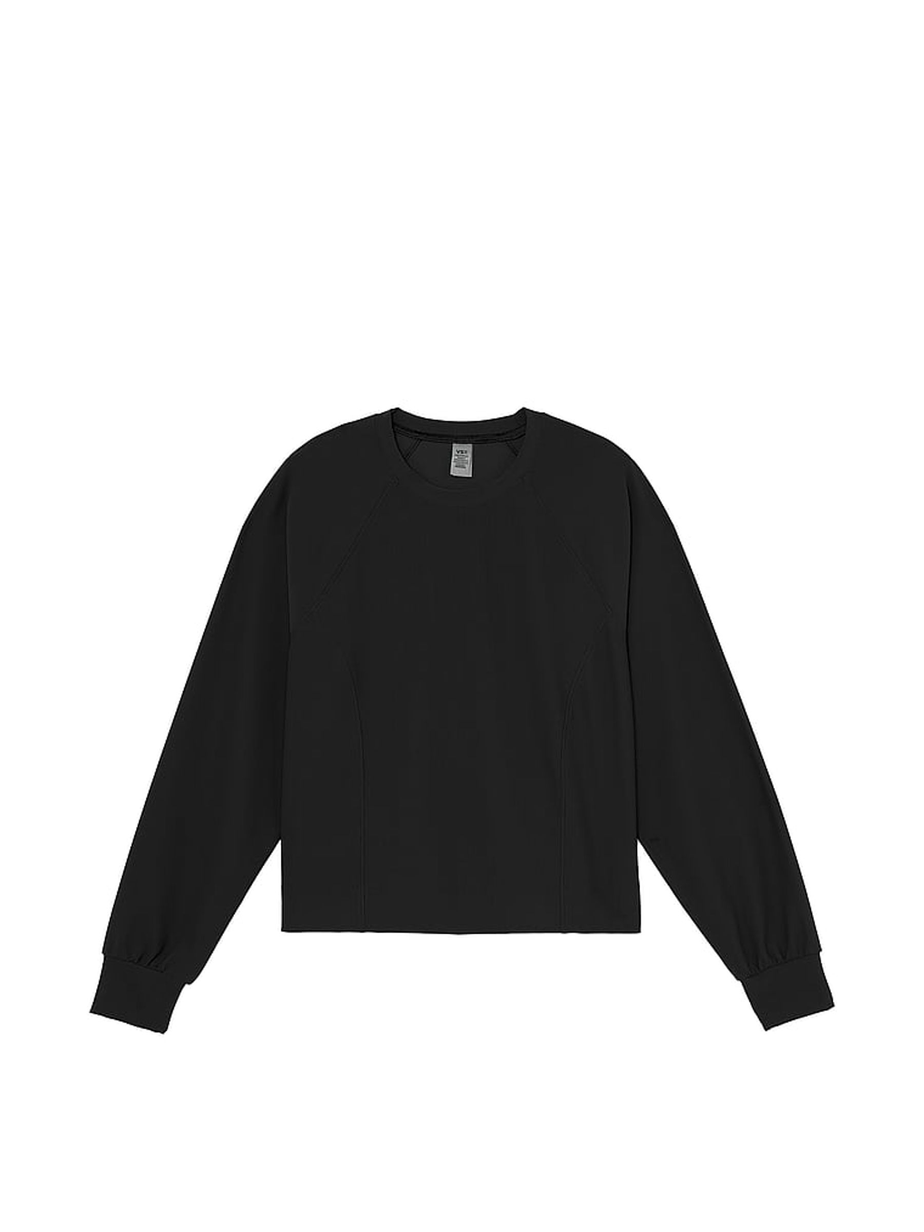Black Rib Crew Neck Sweatshirt - Image 3 of 3