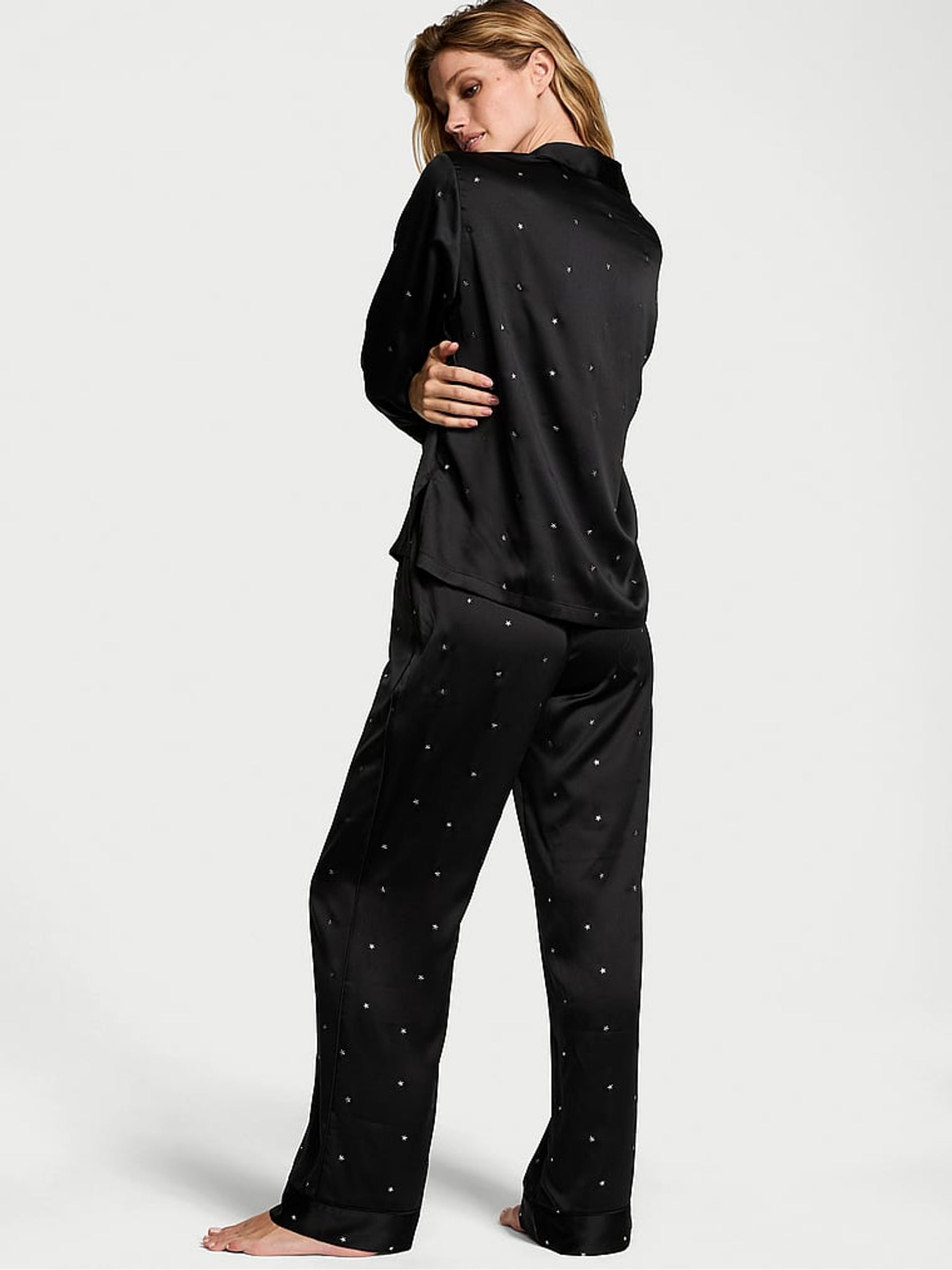 Black Star Dew Drop Long Pyjama Set - Image 2 of 3