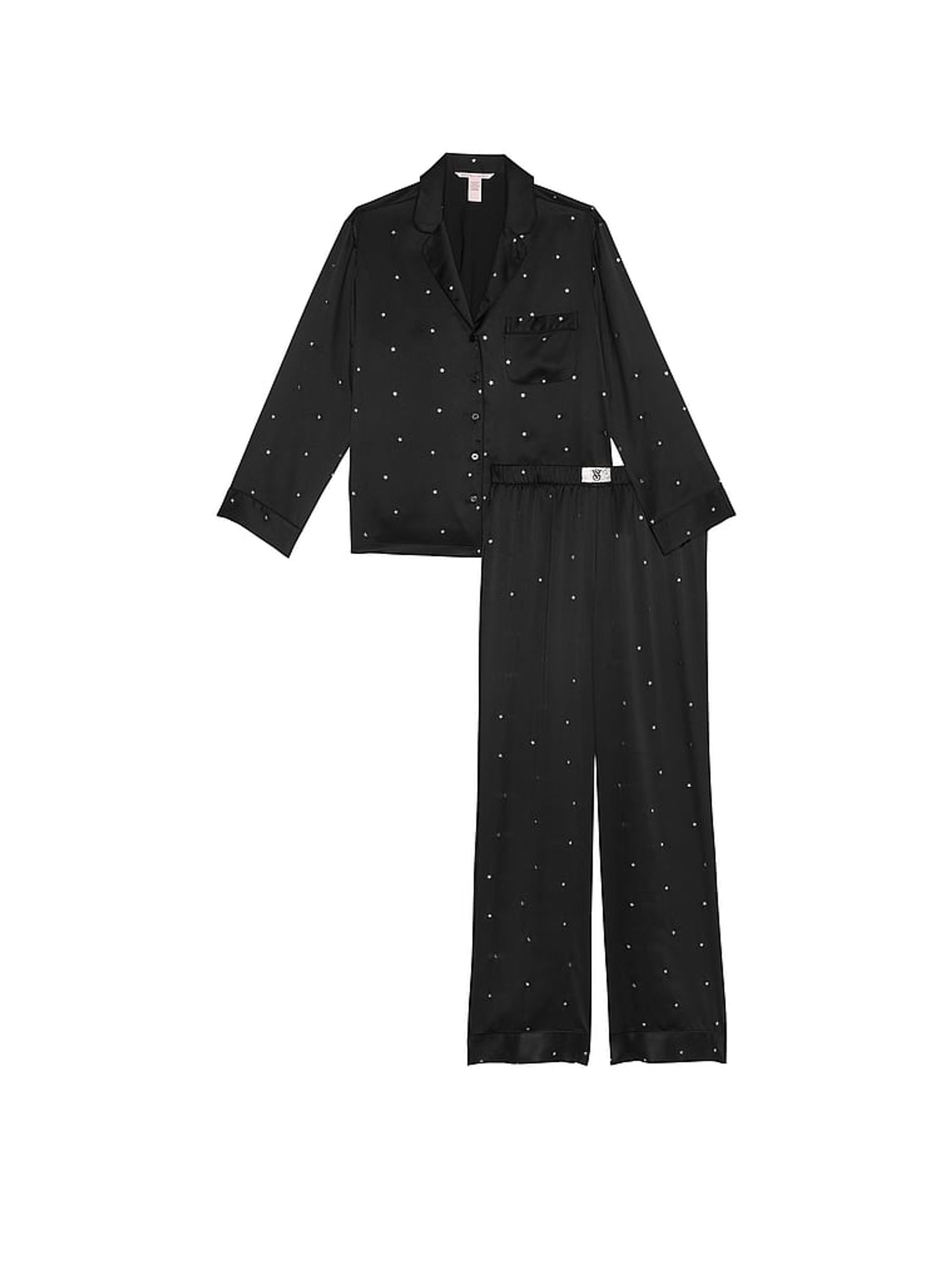 Black Star Dew Drop Long Pyjama Set - Image 3 of 3