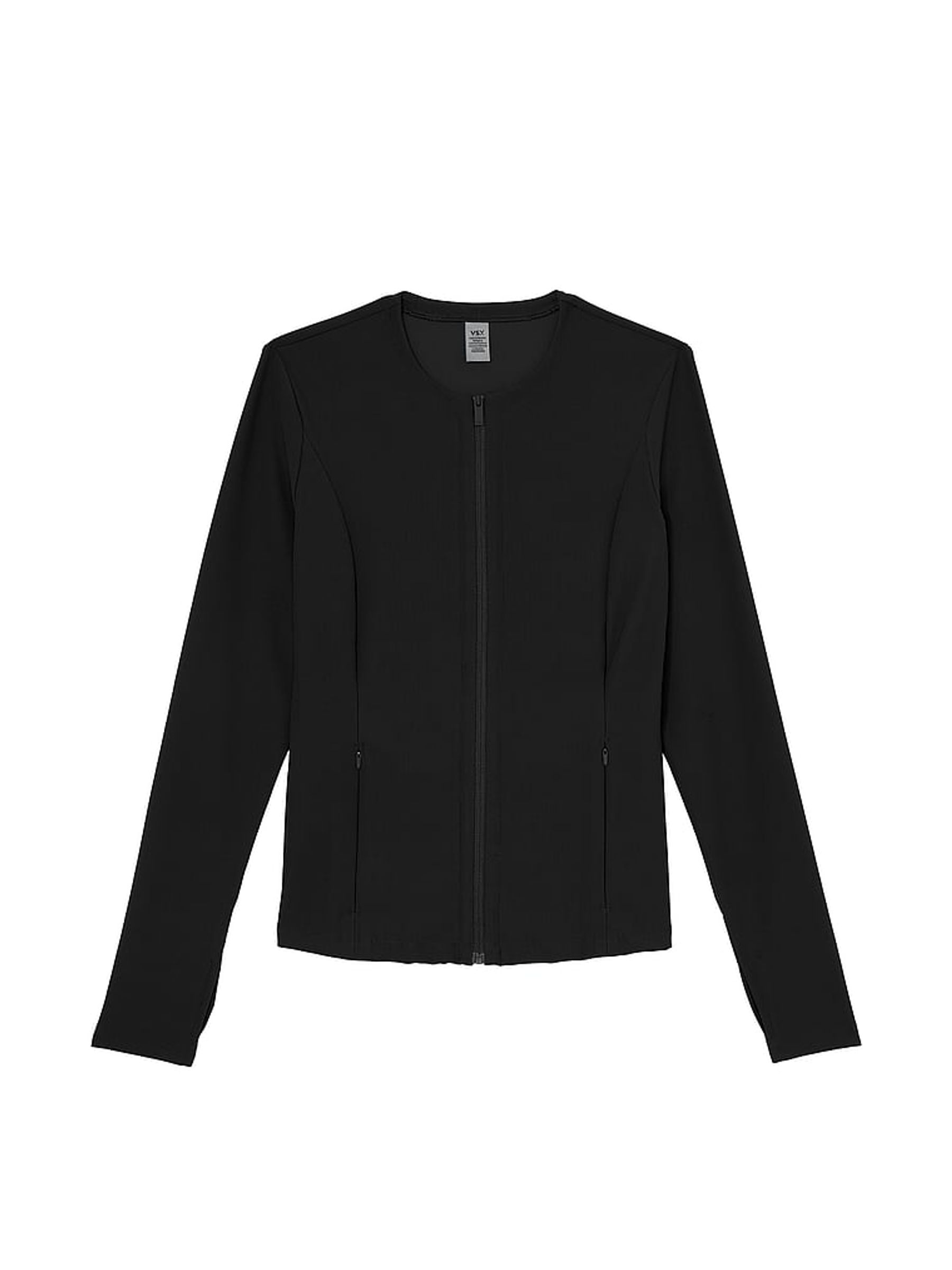 Black Full Zip Rib Jacket - Image 3 of 3