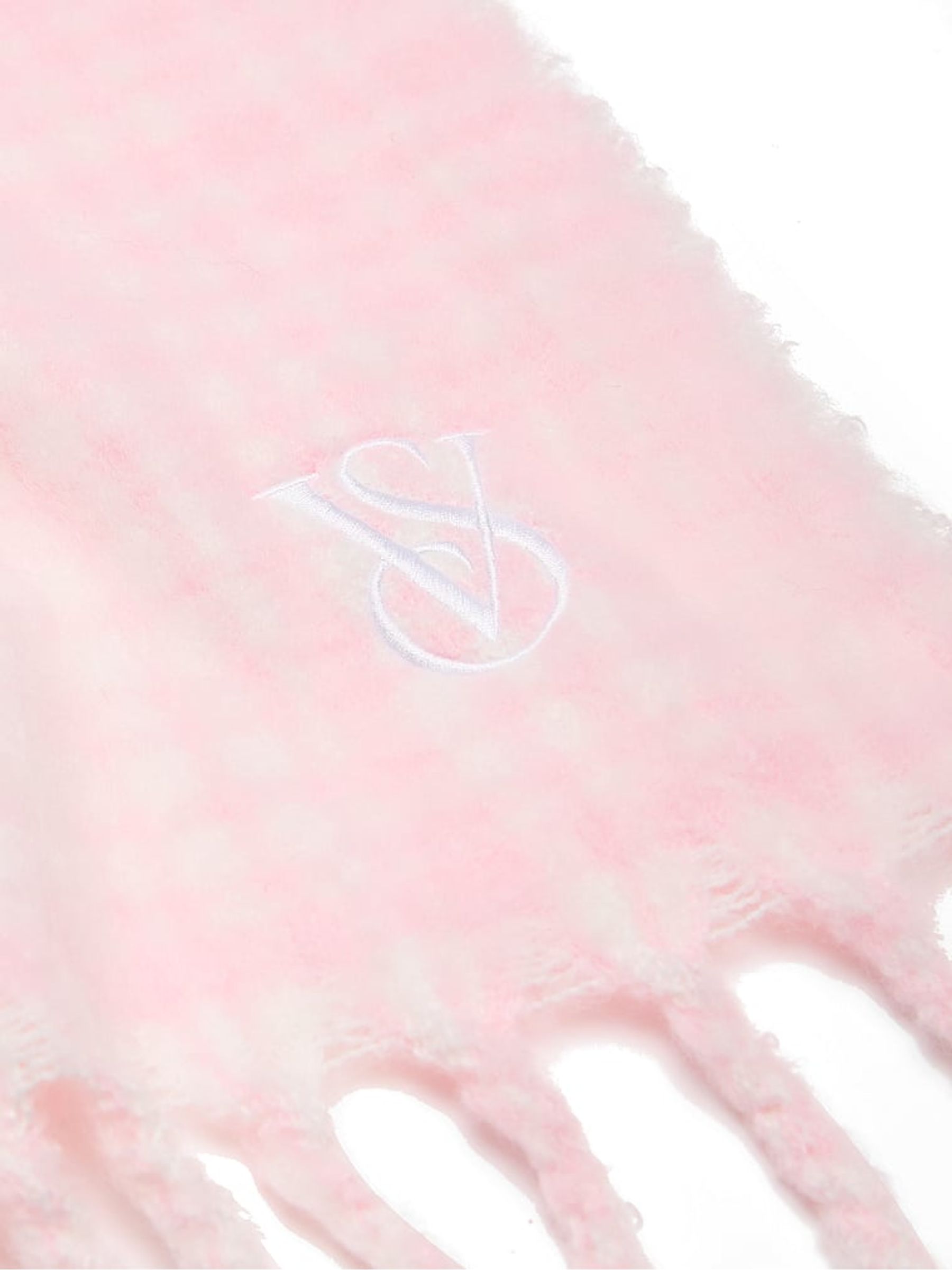 Pretty Blossom Plaid Pink Blanket Scarf - Image 4 of 4