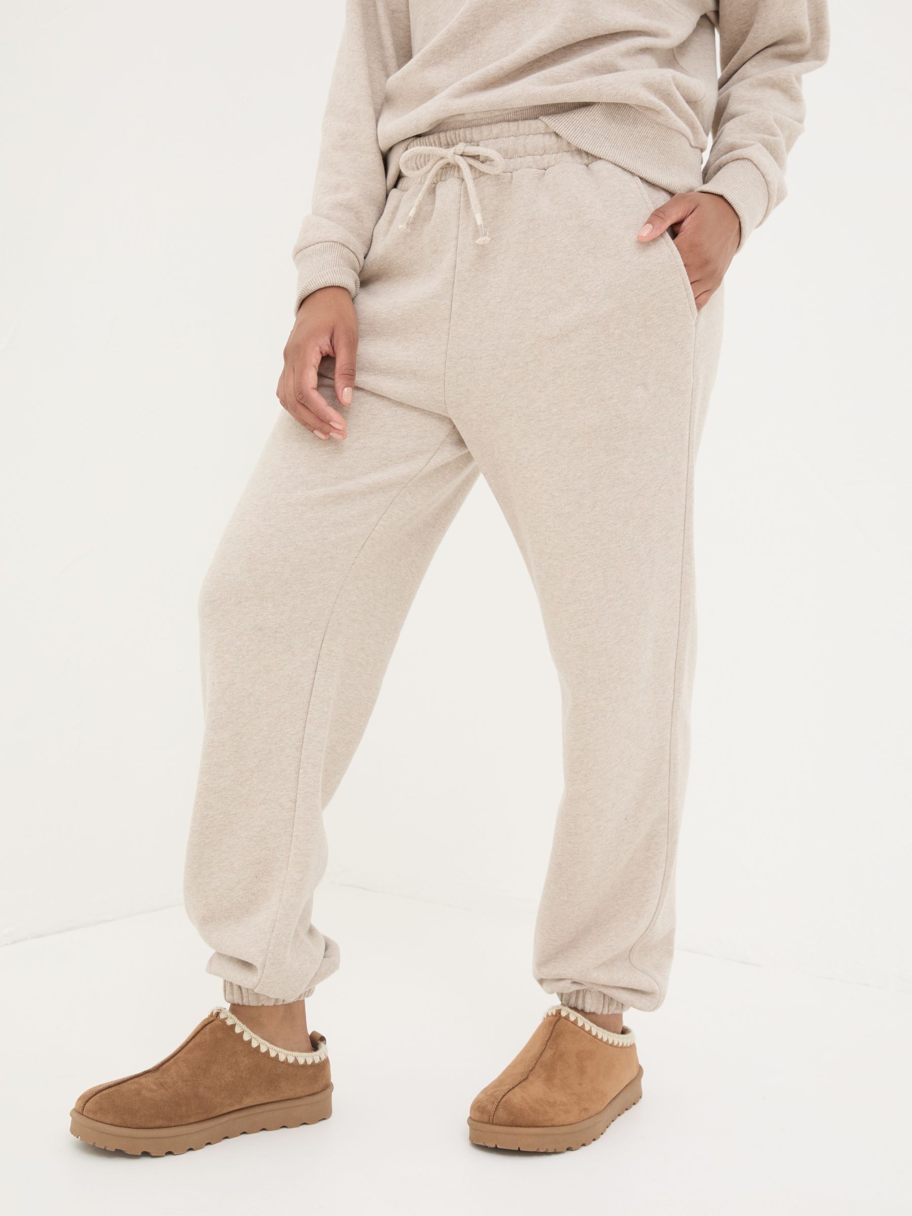 Soft Lounge Natural Joggers | FatFace