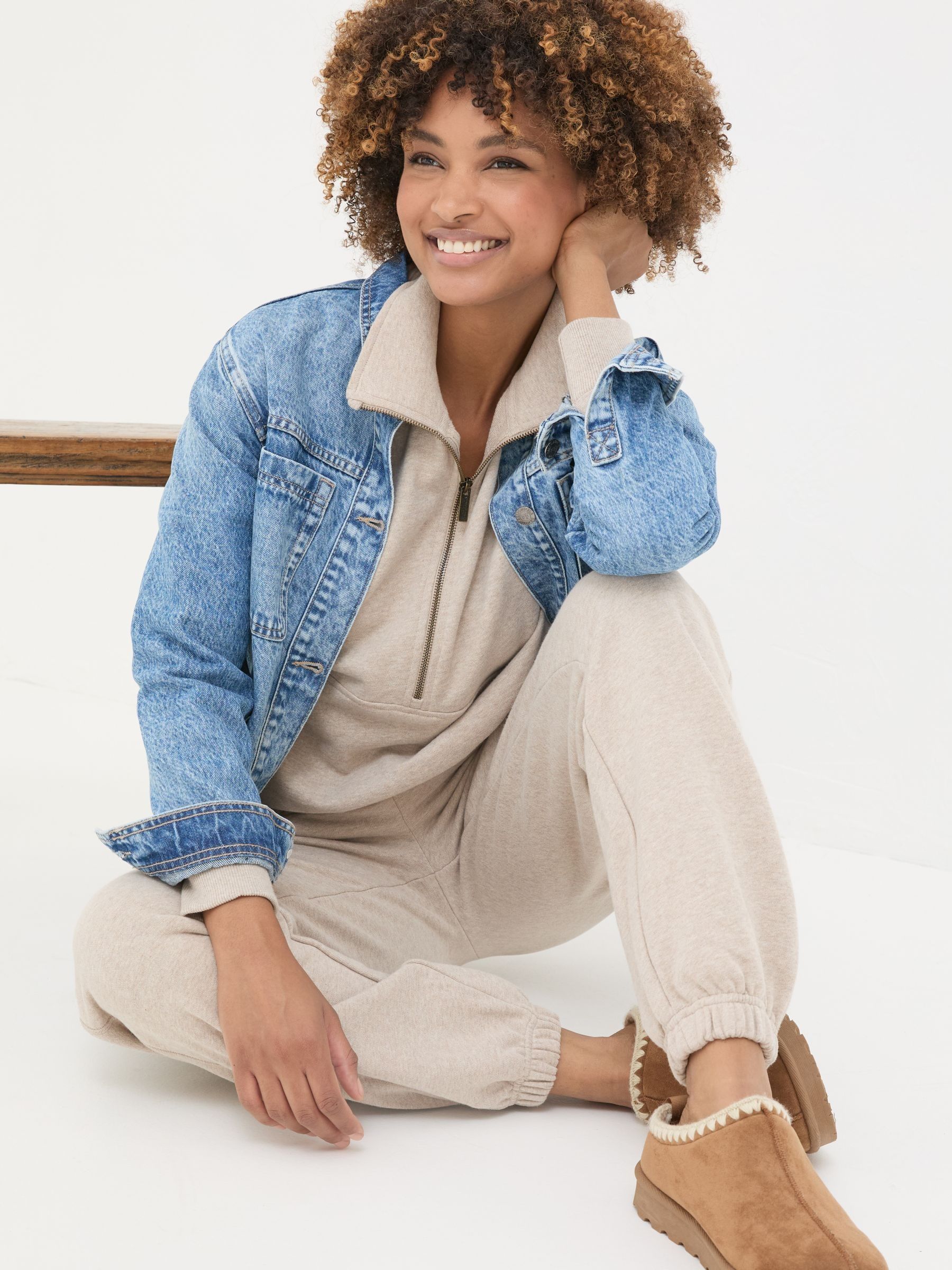 Soft Lounge Natural Joggers - Image 5 of 8