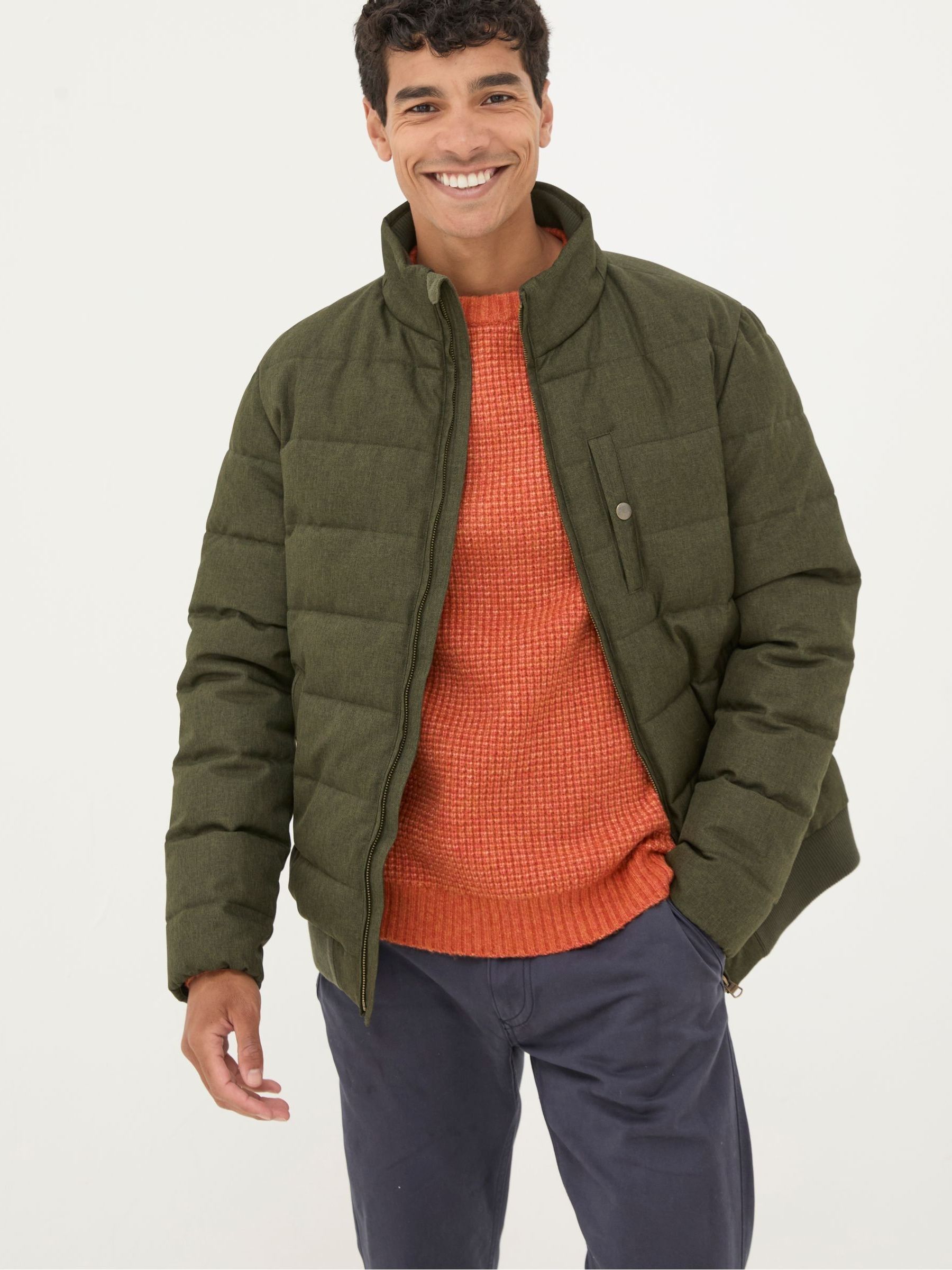 Exmouth Khaki Green Quilted Jacket - Image 2 of 8