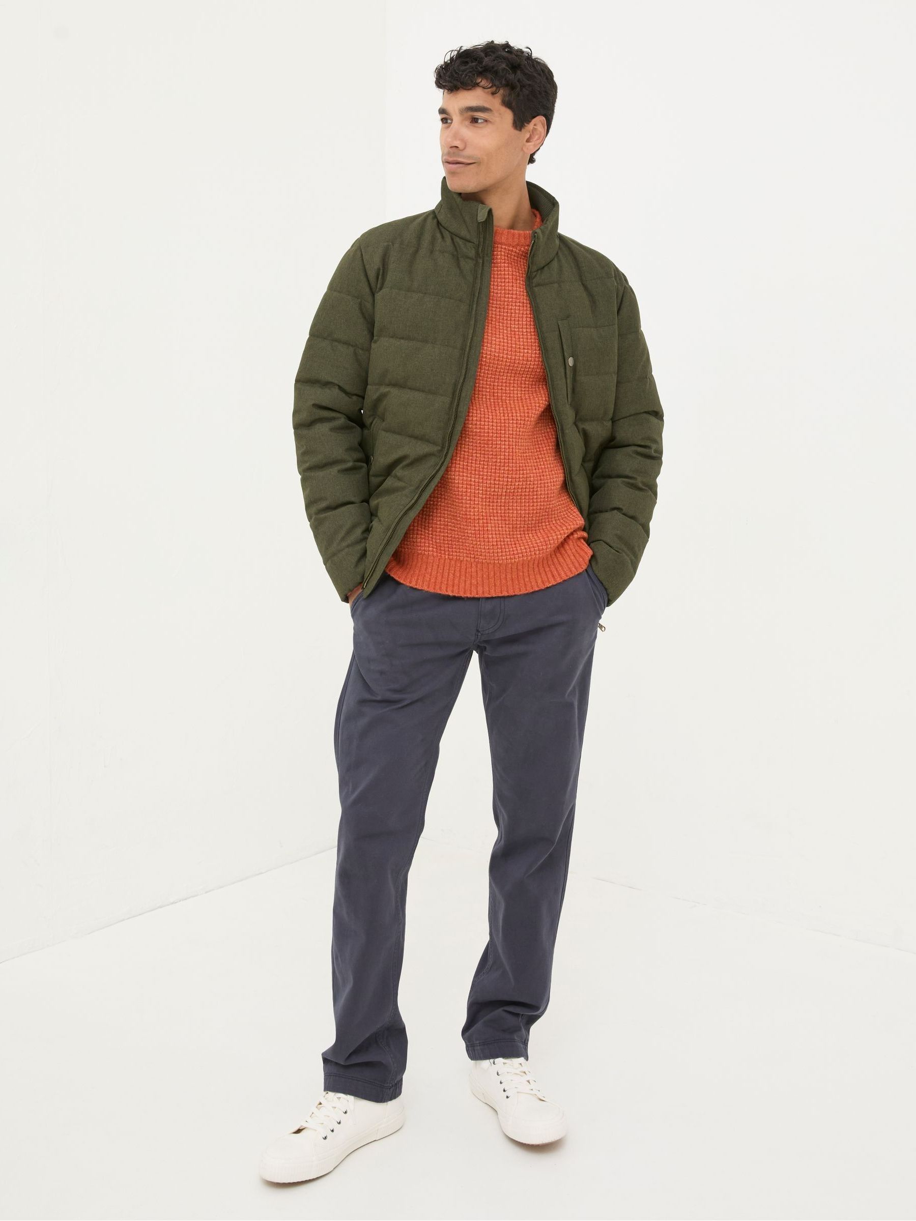 Exmouth Khaki Green Quilted Jacket - Image 4 of 8