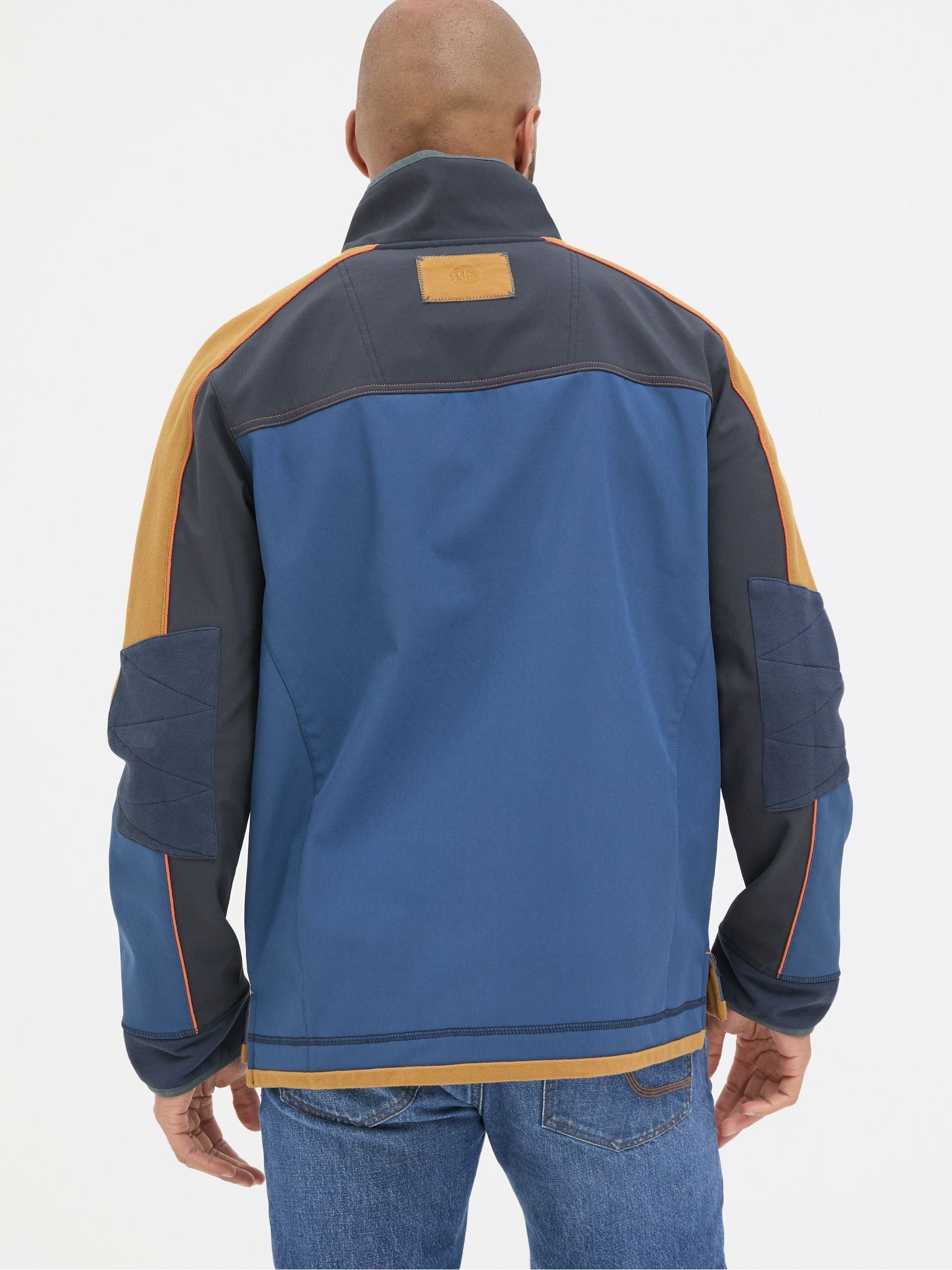 Airlie Navy Blue Panel Sweatshirt - Image 2 of 6