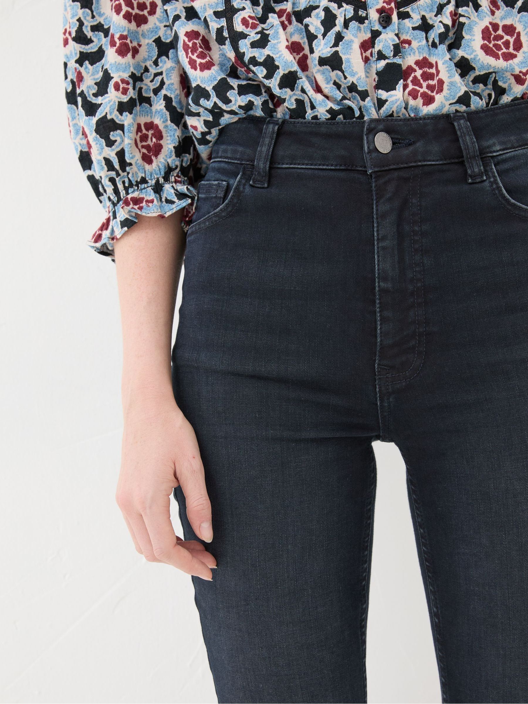 Harlow Denim Dark Blue Highwaist Skinny Jeans - Image 5 of 6