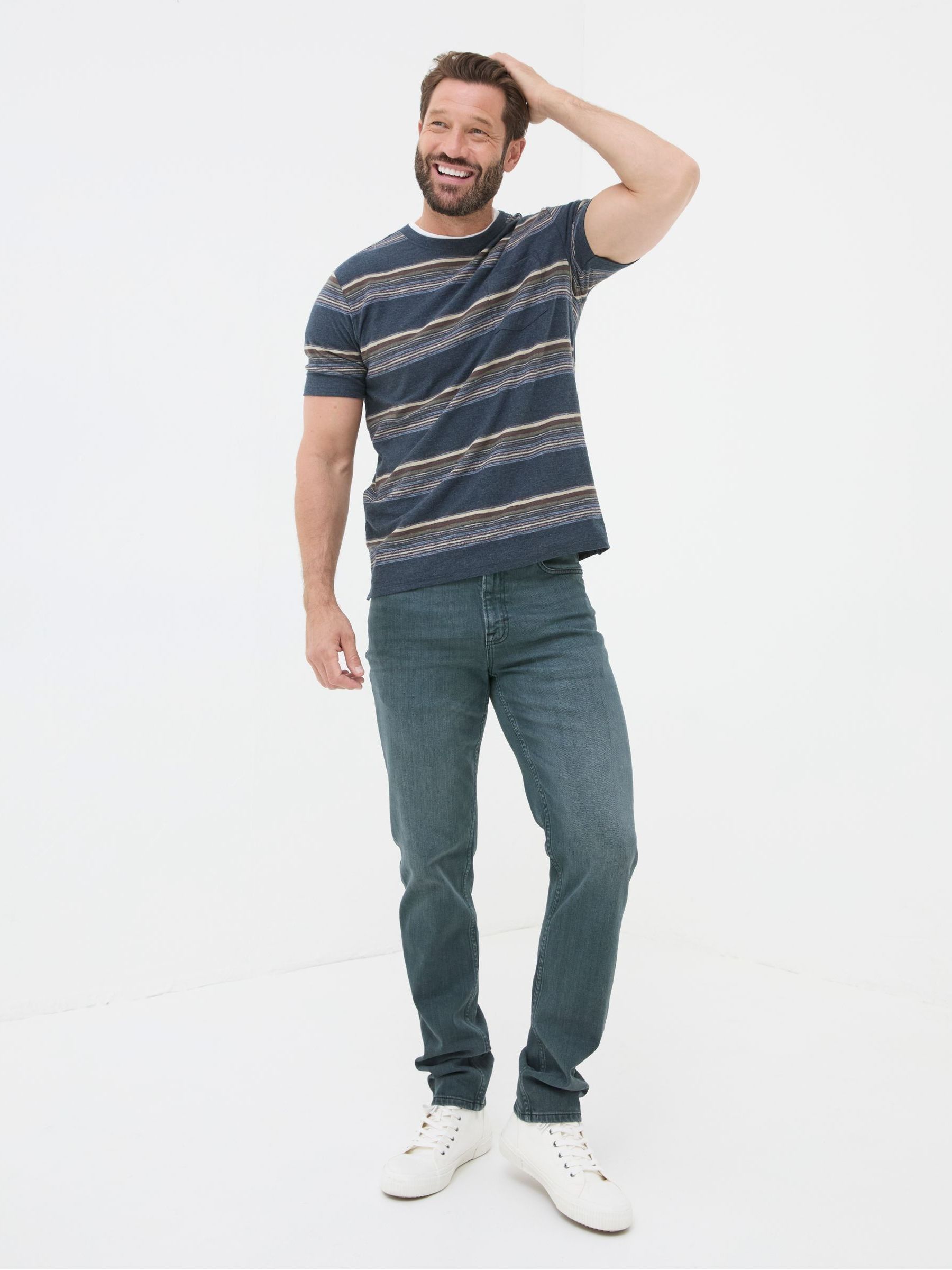 Dark Teal Blue Jeans - Image 3 of 6