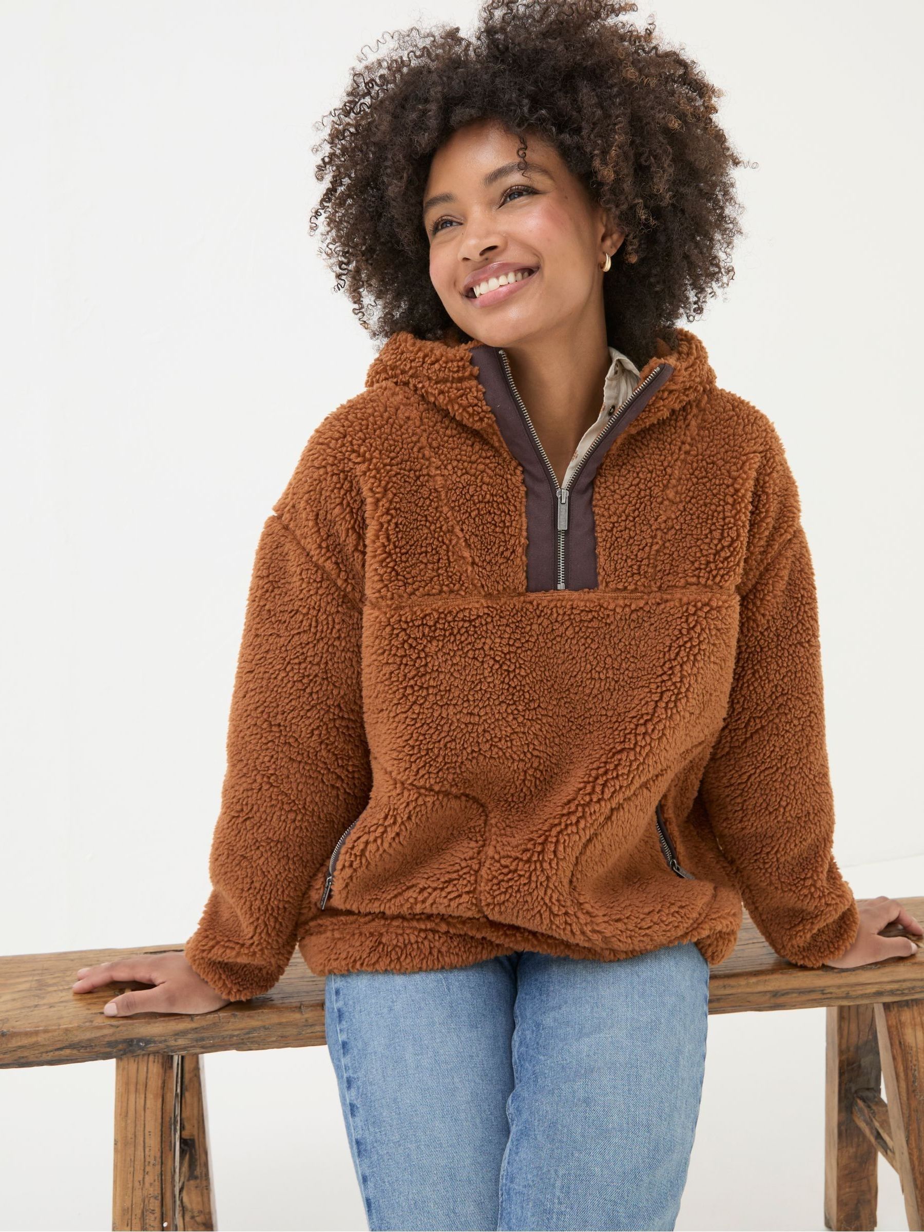 Millie Brown Overhead Fleece - Image 2 of 5