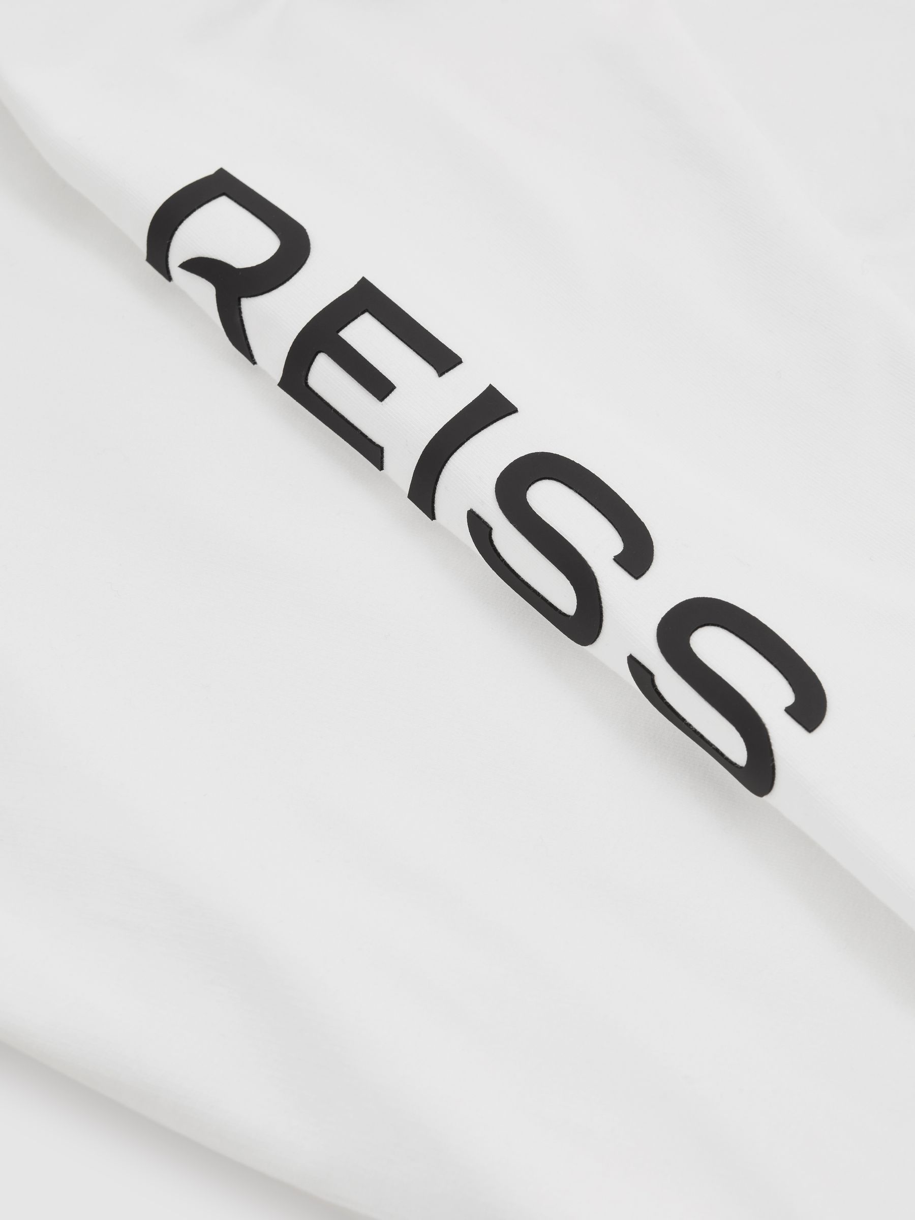 4-9 yrs Logo Crew Neck Sweat Top in White - Image 4 of 4