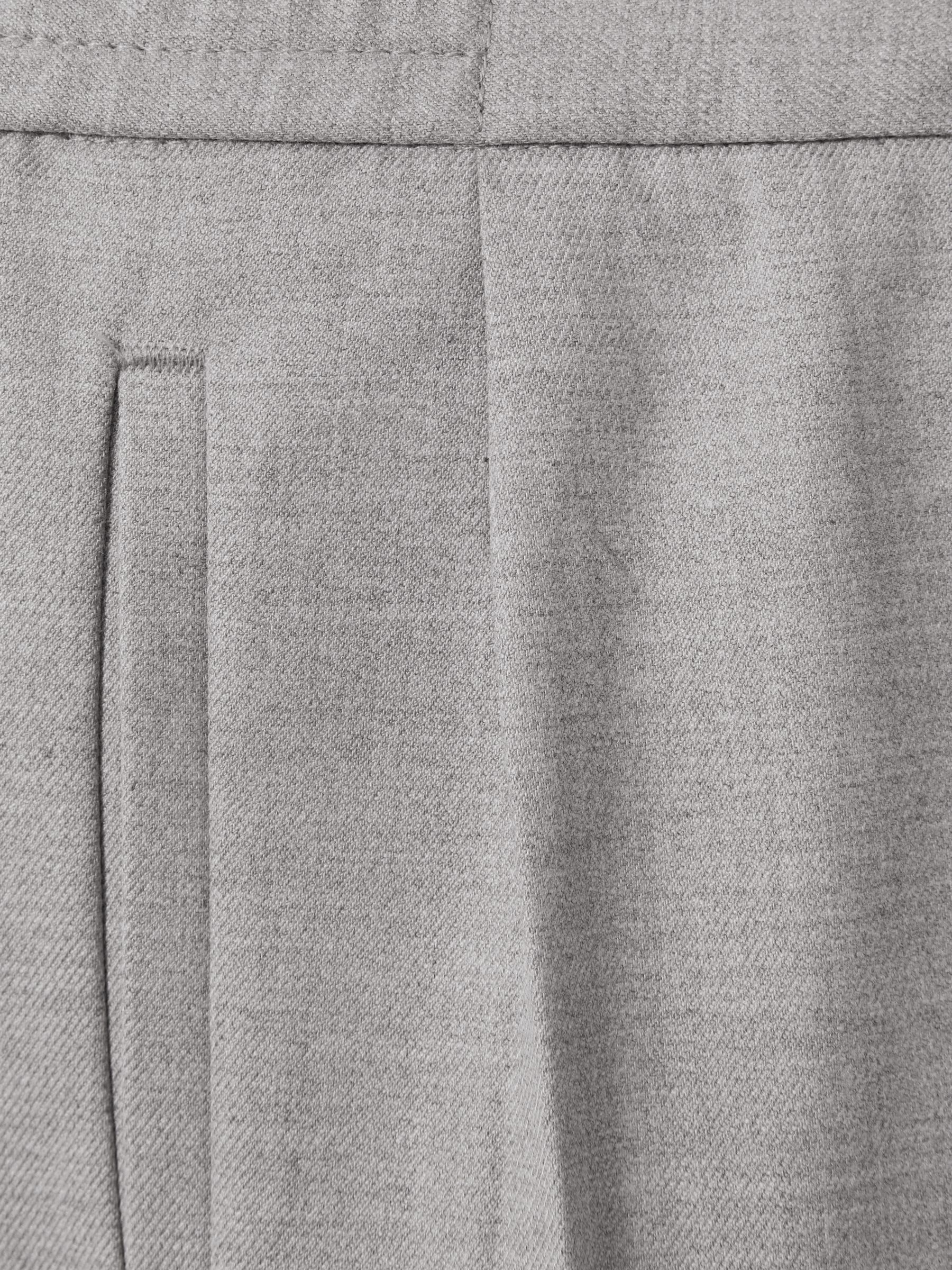 3-9 yrs Relaxed Elasticated Trousers with Turn-Ups in Grey Melange - Image 3 of 3