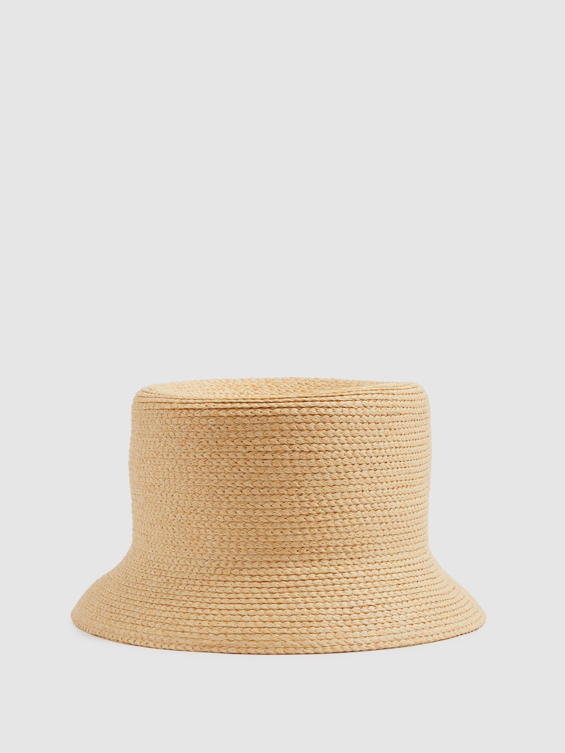 Rachel Natural Straw Bucket Hat - Image 1 of 4