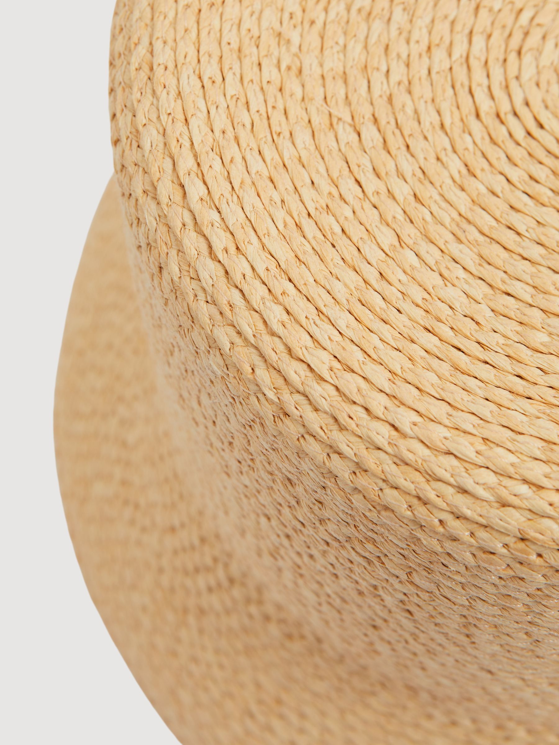 Rachel Natural Straw Bucket Hat - Image 4 of 4