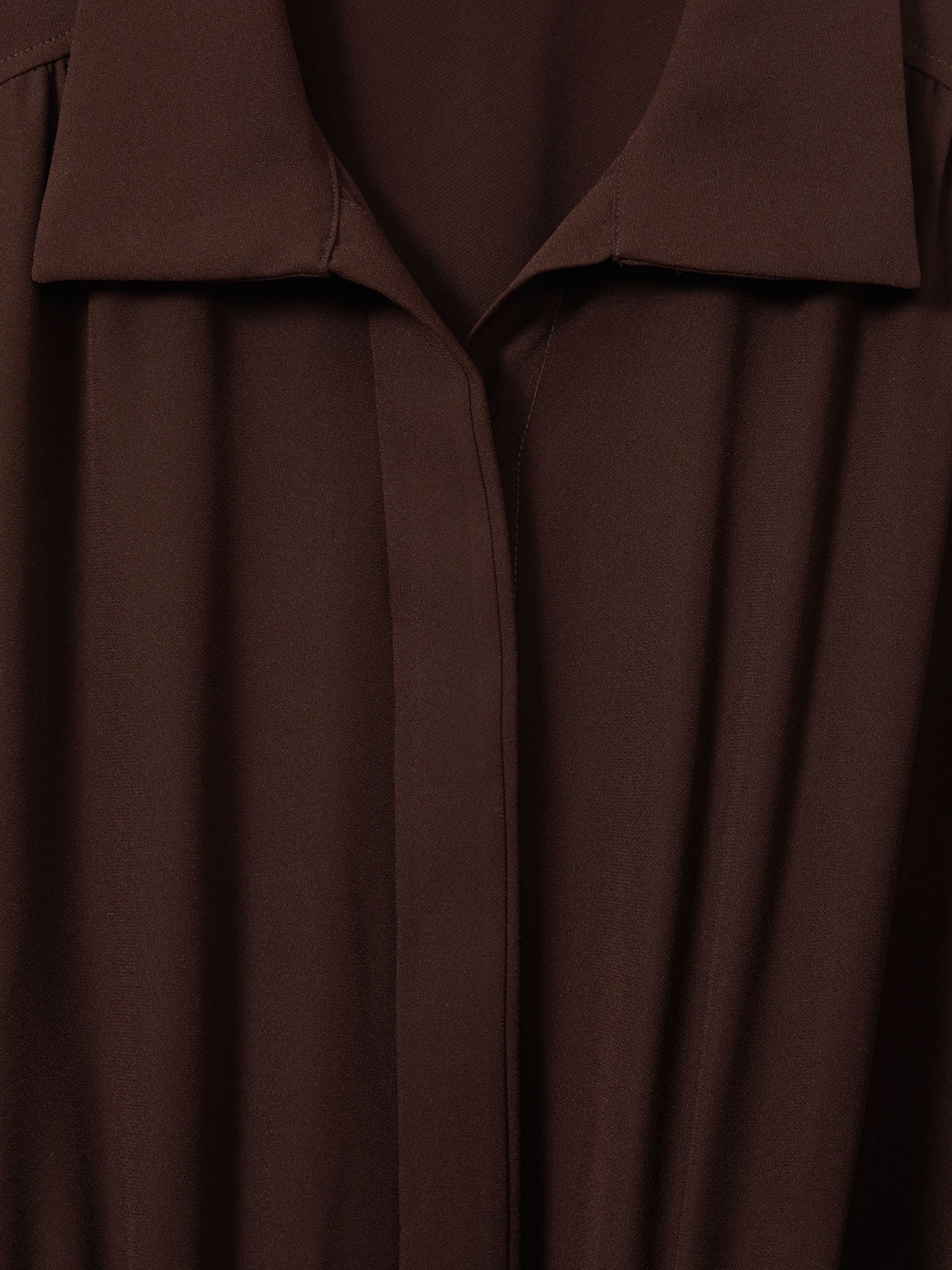 Czara Burgundy Belted Wide Leg Jumpsuit - Image 6 of 6
