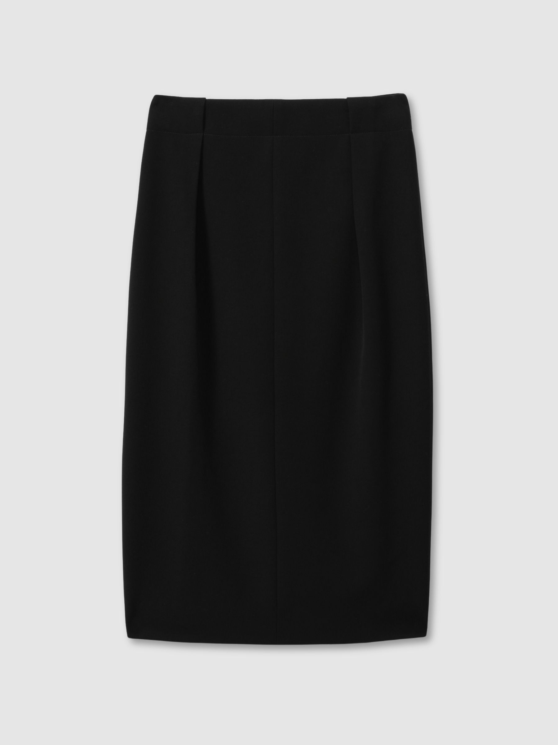 Petite Tailored Midi Suit Skirt in Black - Image 2 of 7